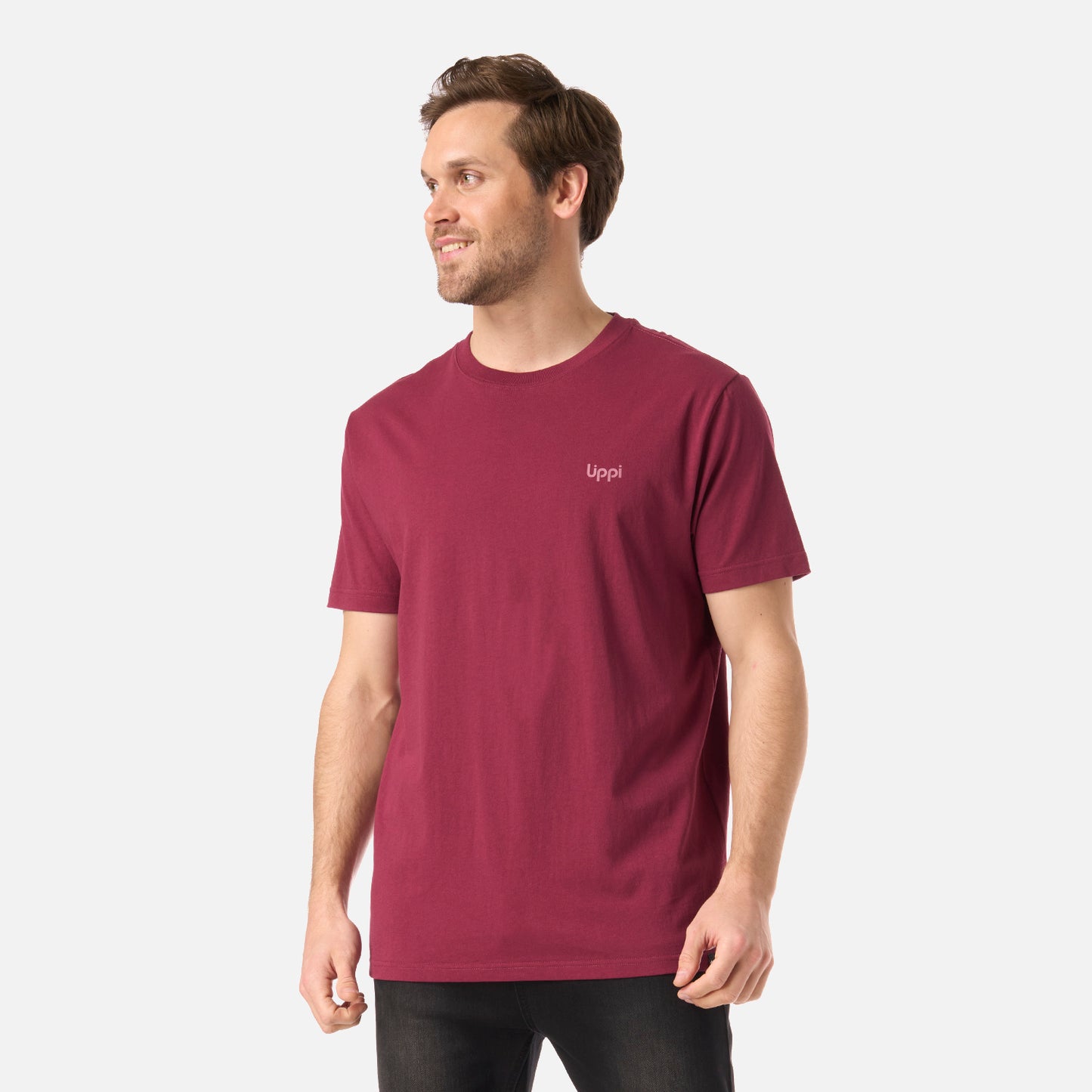 Polera Hombre Mountain Vibes T-Shirt Frambuesa Lippi