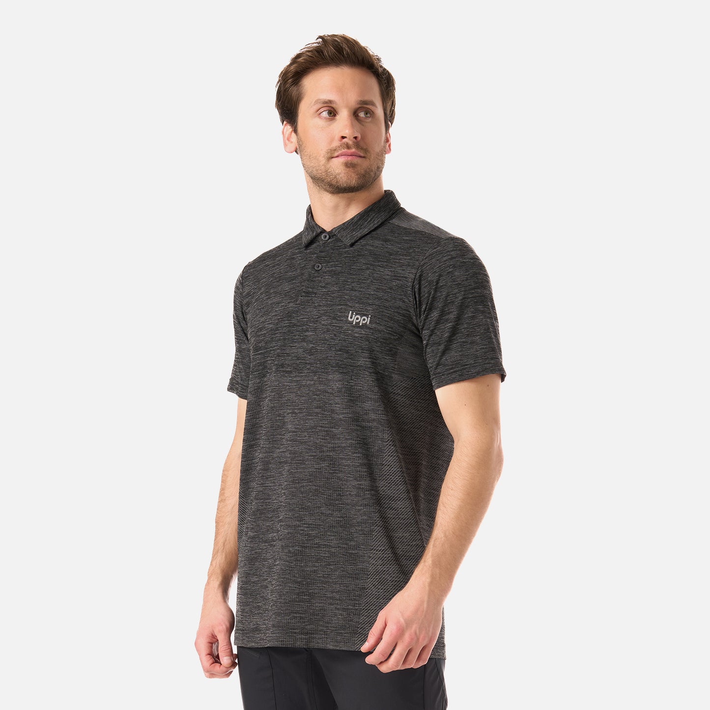 Polera Hombre B-Classic Seamless Polo Negro Lippi