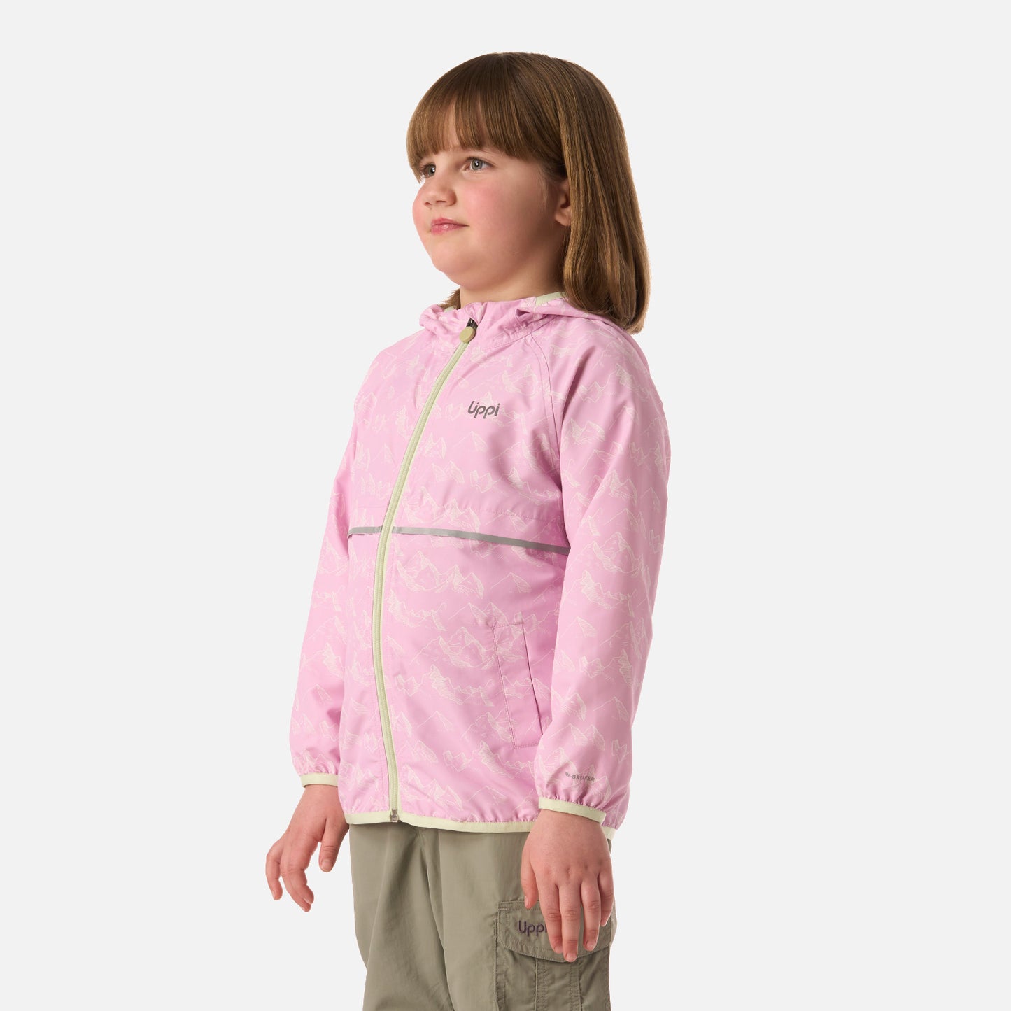 Chaqueta Niña Nightfall Windbreaker Hoody Jacket Print Rosa Lippi
