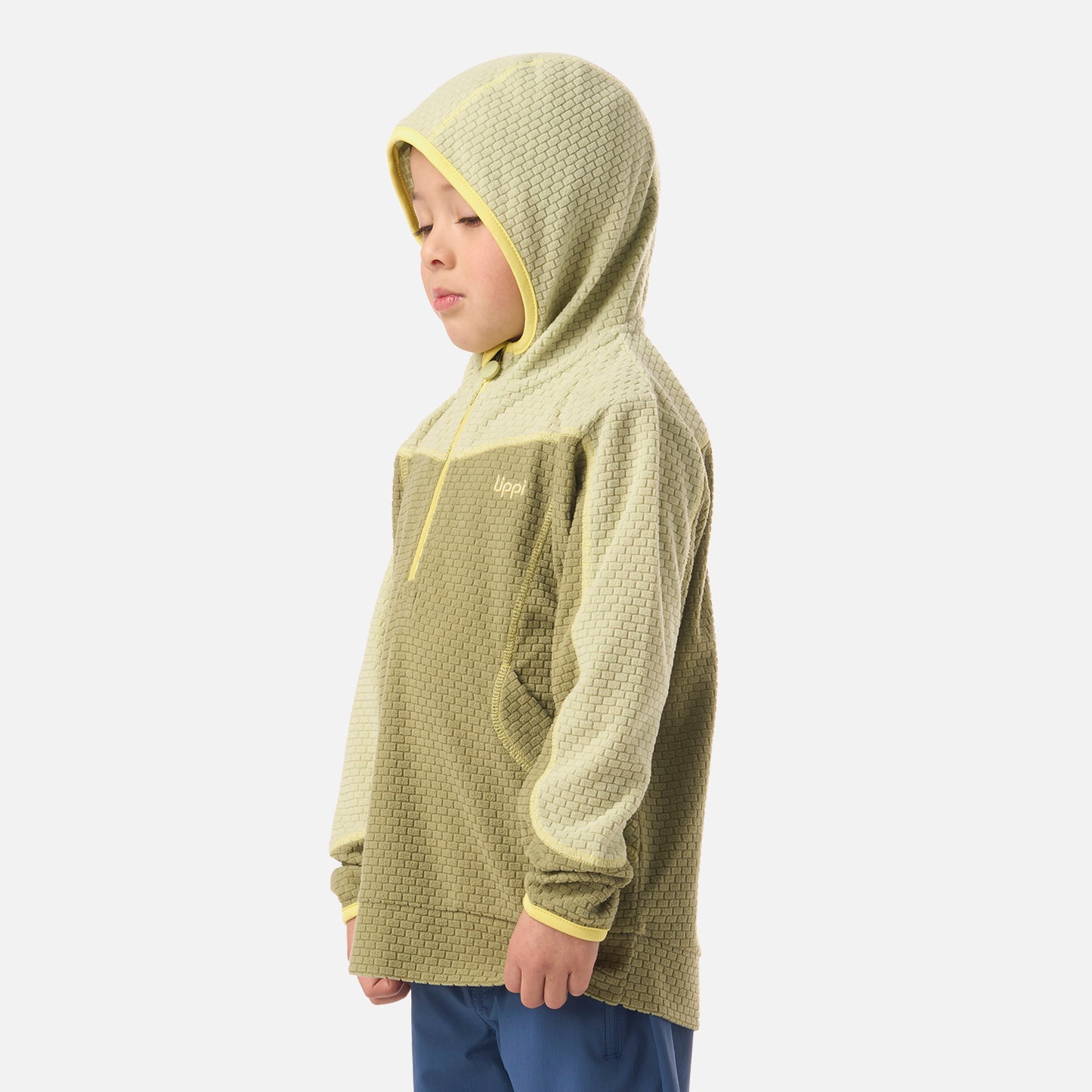 Polerón Niño Saltamontes Nano-F 1/4 Zip Hoody Verde Lippi