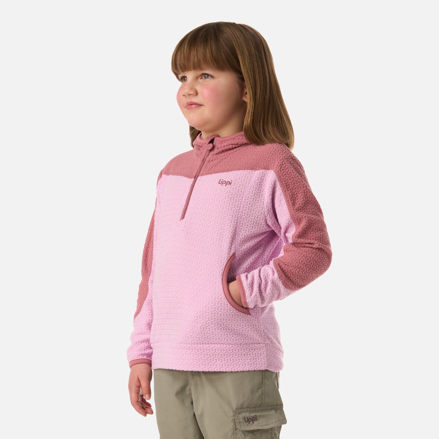 Polerón Niña Saltamontes Nano-F 1/4 Zip Hoody Rosa Lippi