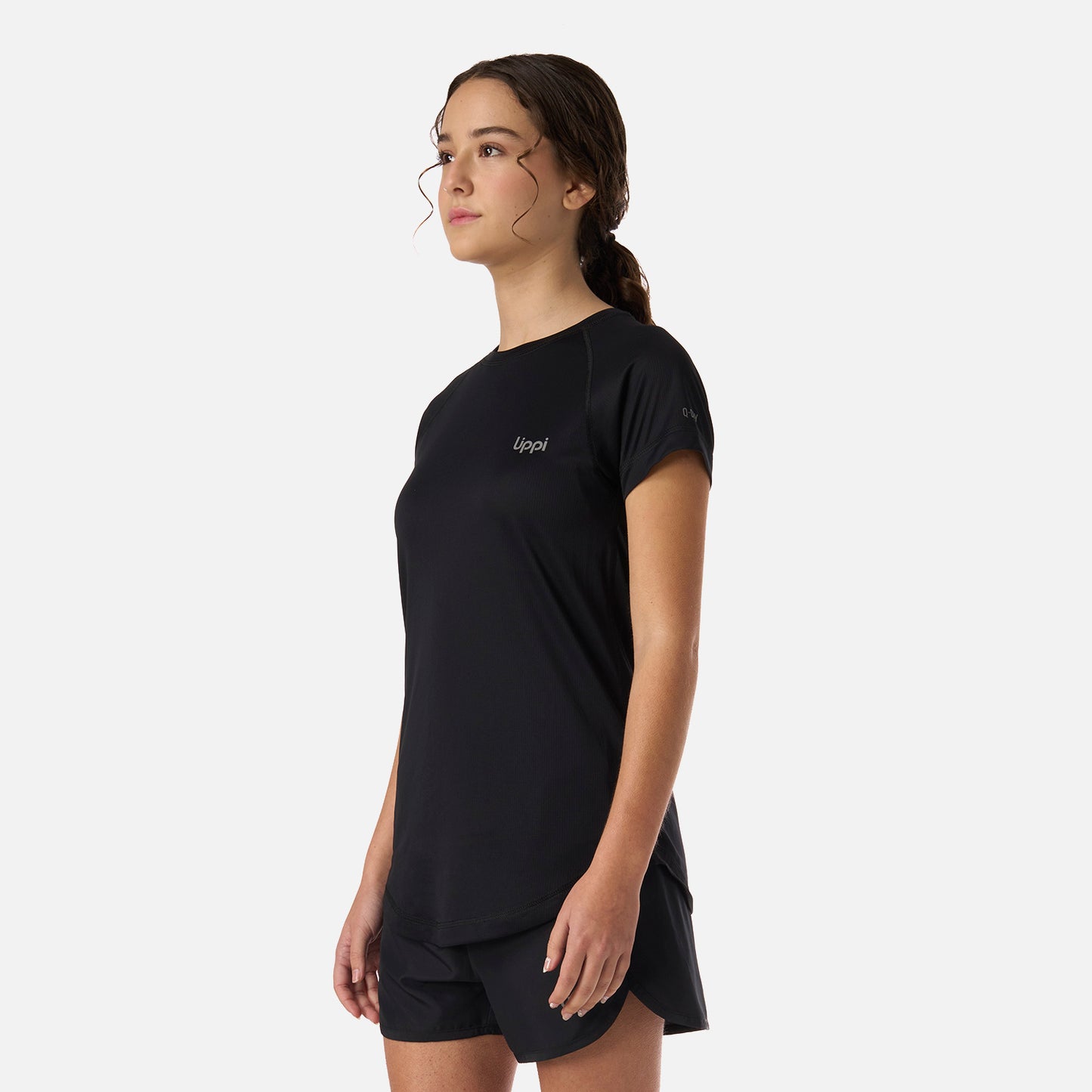 Polera Teen Girl Core Q-Dry T-Shirt Negro Lippi