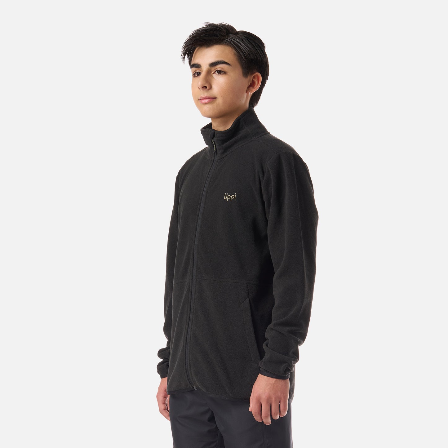 Polar Teen Boy Stripes Nano-F Full Zip Negro Lippi