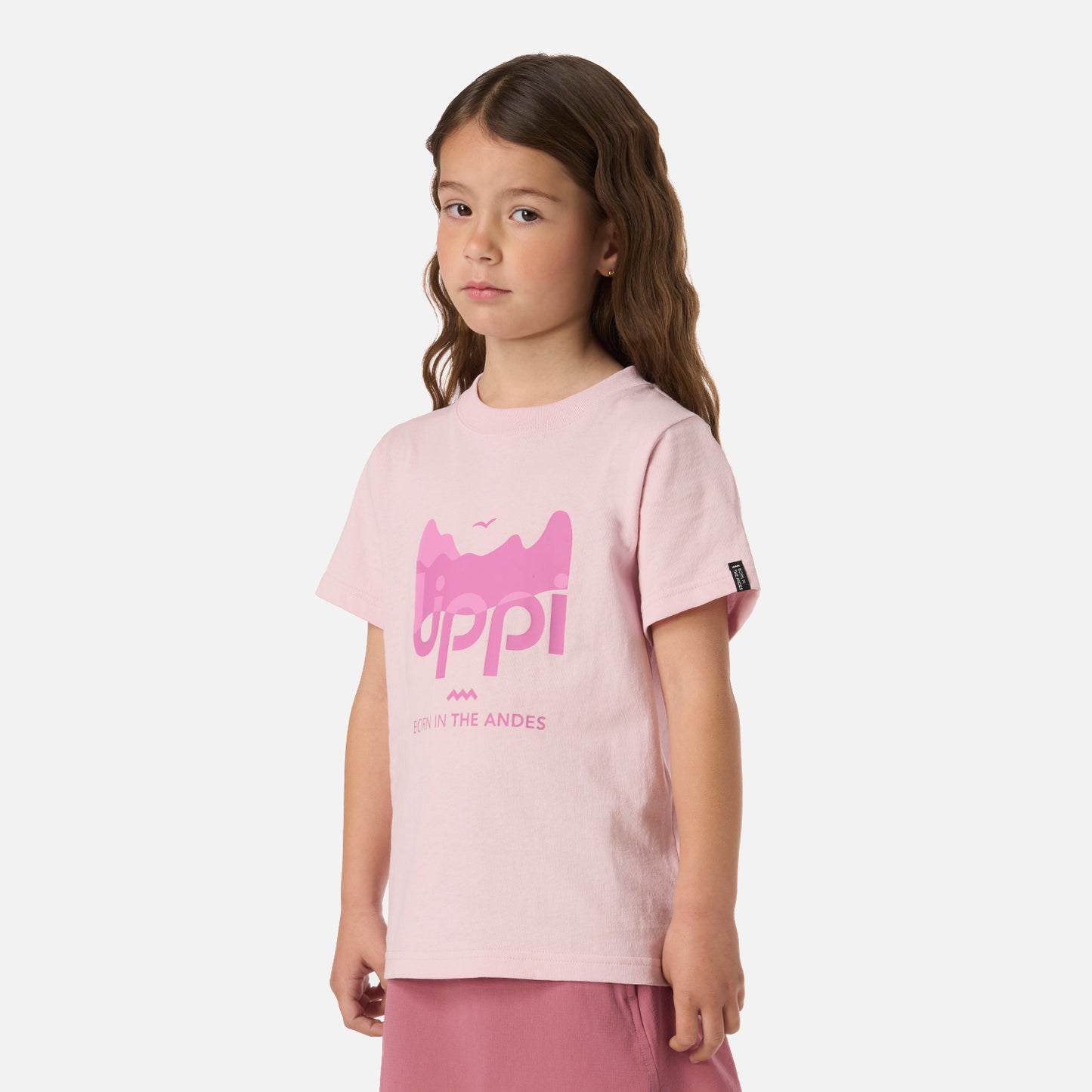 Polera Niña Logo Lippi T-shirt Rosa Claro Lippi
