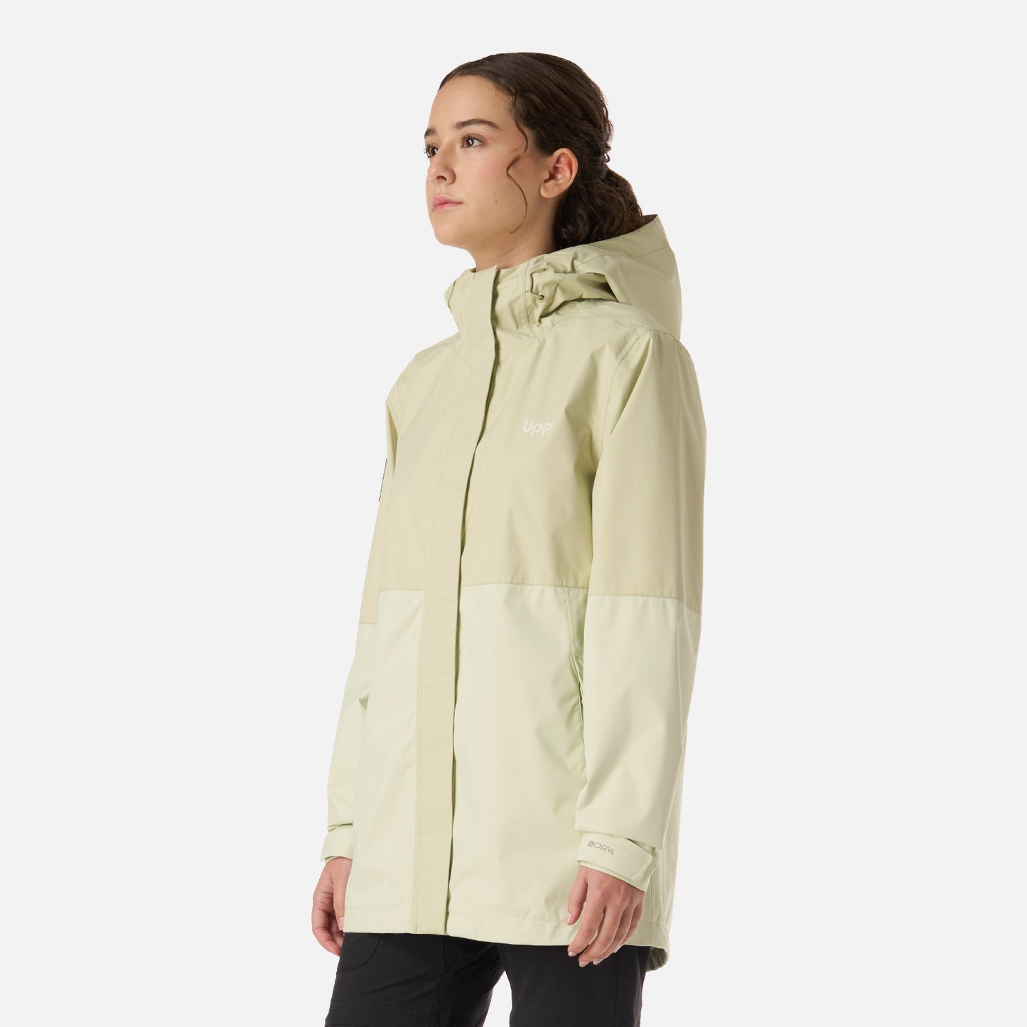 Chaqueta Teen Girl Blizzard B-Dry Hoody Jacket Gris Claro / Verde Agua Lippi