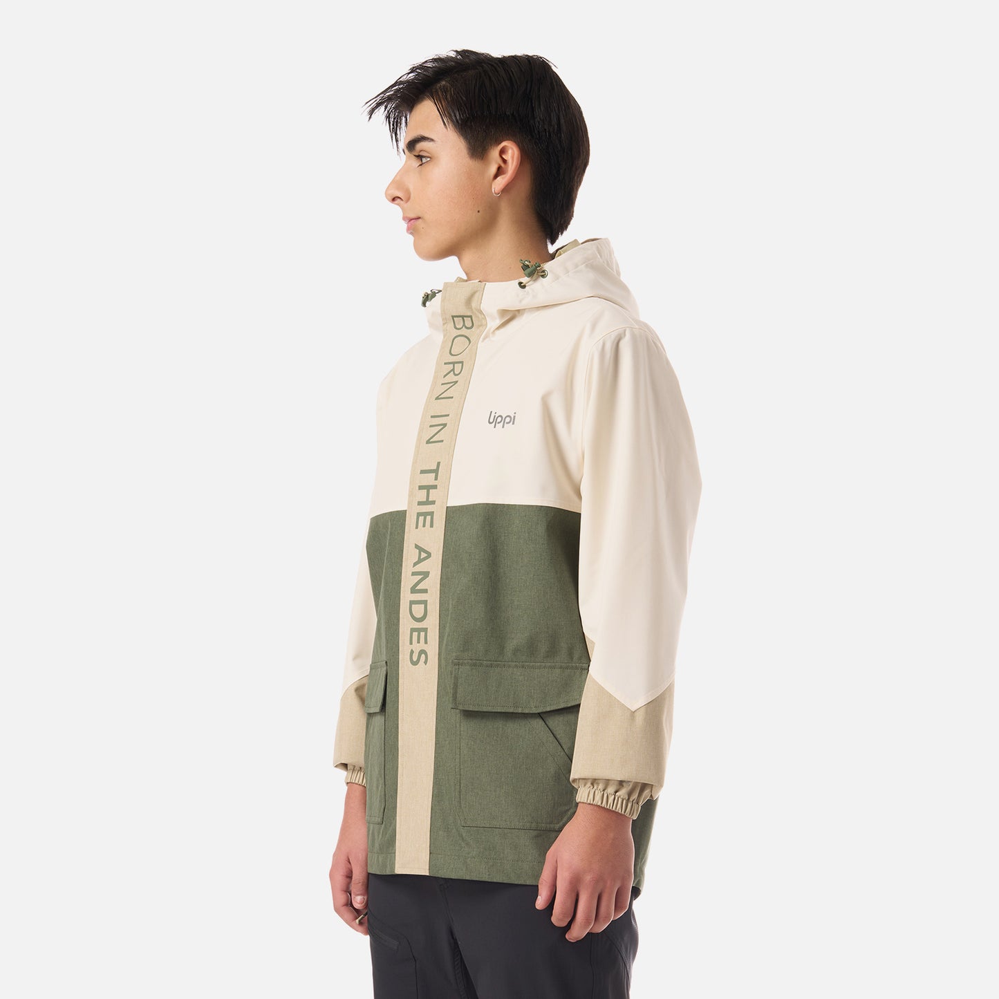 Chaqueta Teen Boy FirePlace B-Dry Jacket Verde oliva Lippi