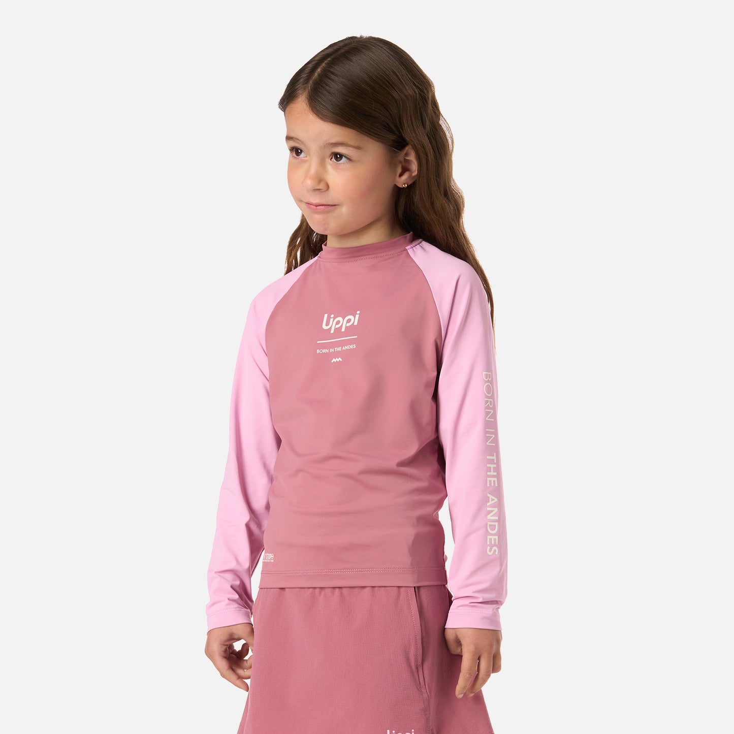 Polera Niña Sun Pro T-Shirt Rosa Oscuro Lippi