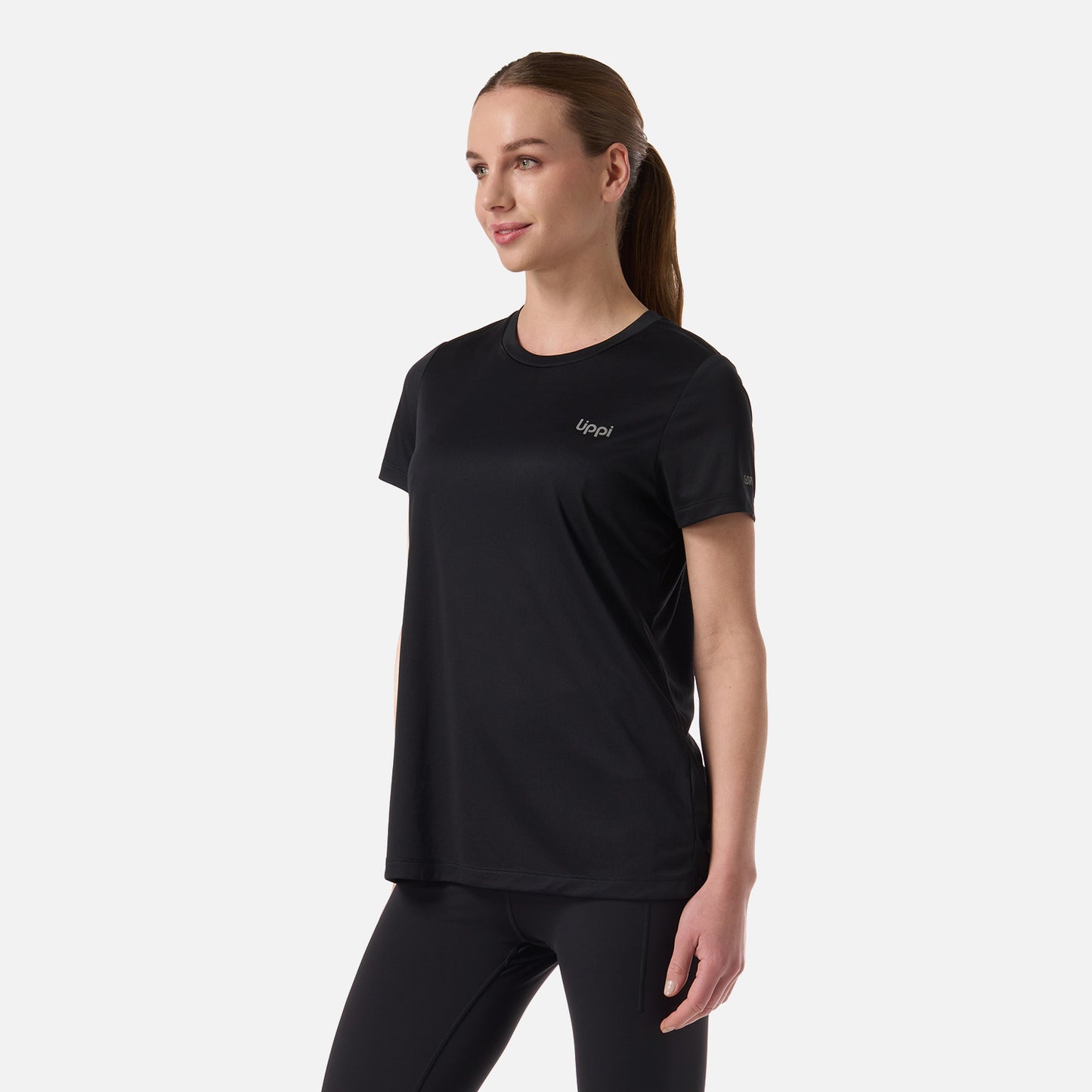 Polera Mujer Core Q-Dry T-Shirt Negro Lippi