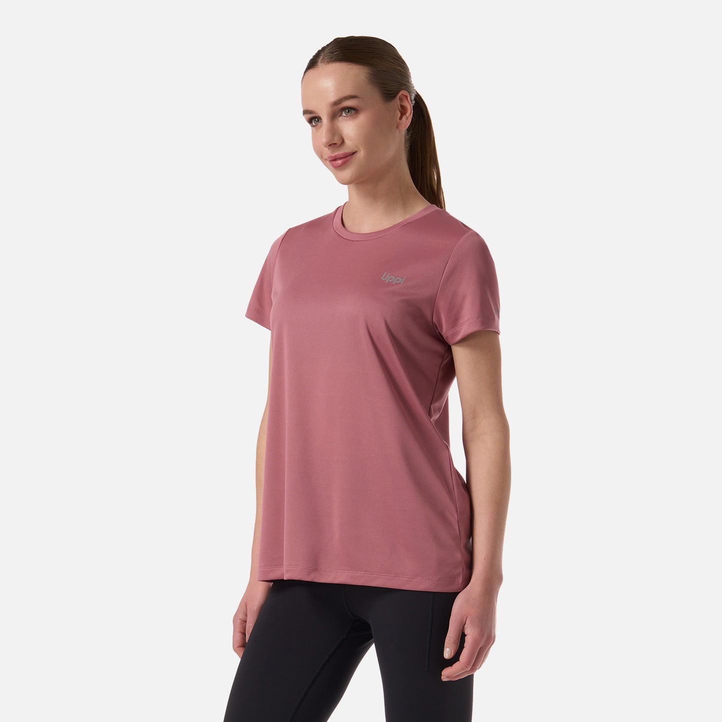 Polera Mujer Core Q-Dry T-Shirt Rosa Oscuro Lippi