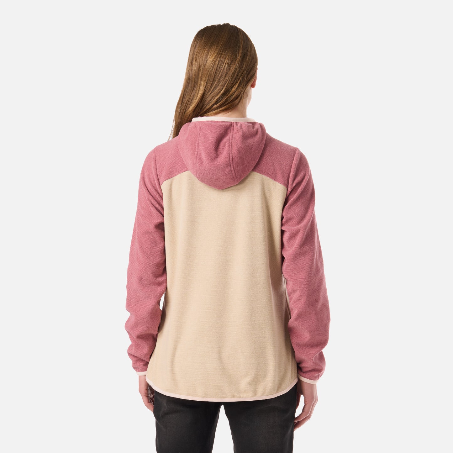Polar Mujer Fireplace Full Zip Hoody Sweatshirt Rosa Oscuro Lippi
