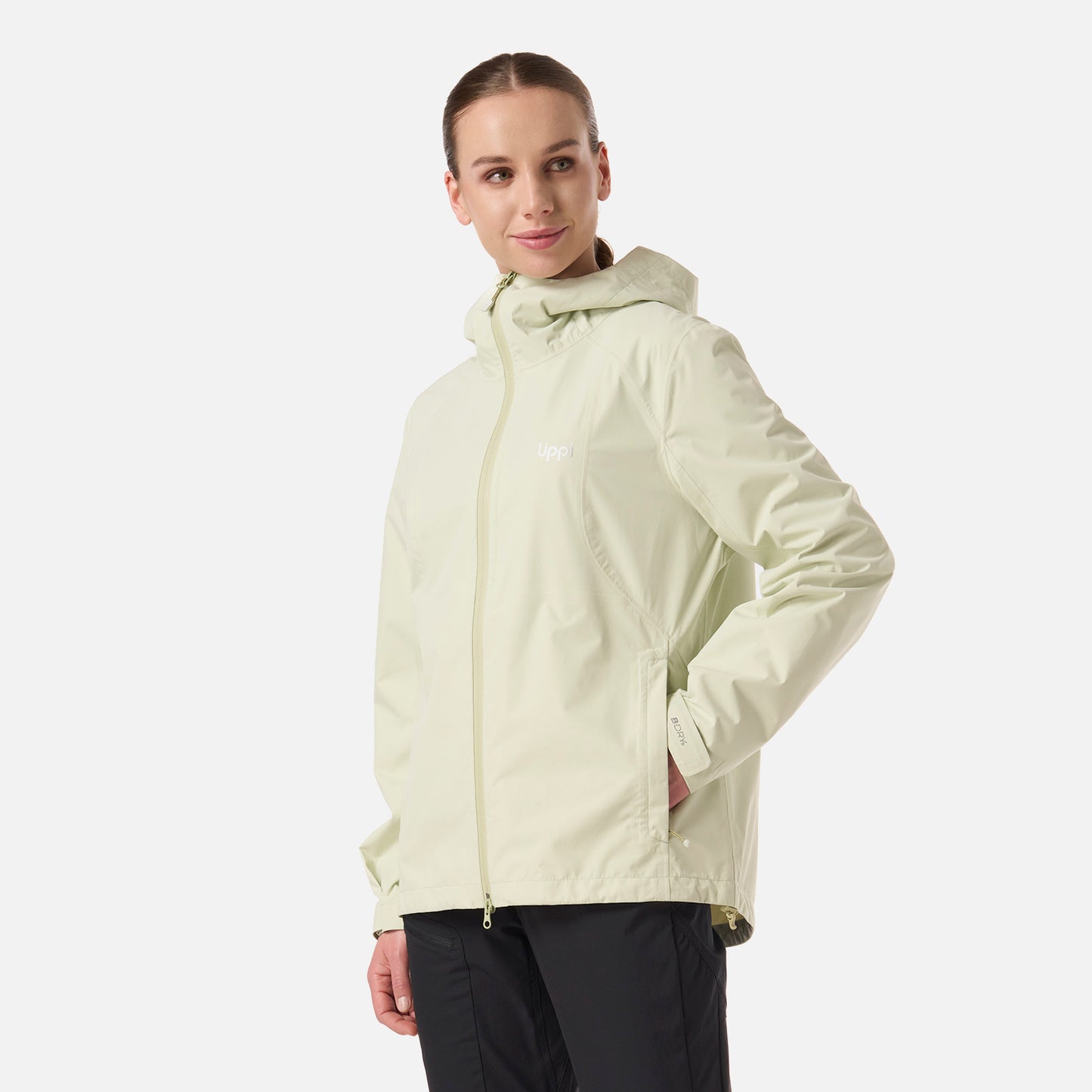 Chaqueta Mujer Shield B-Dry Hoody Jacket Verde Claro Lippi