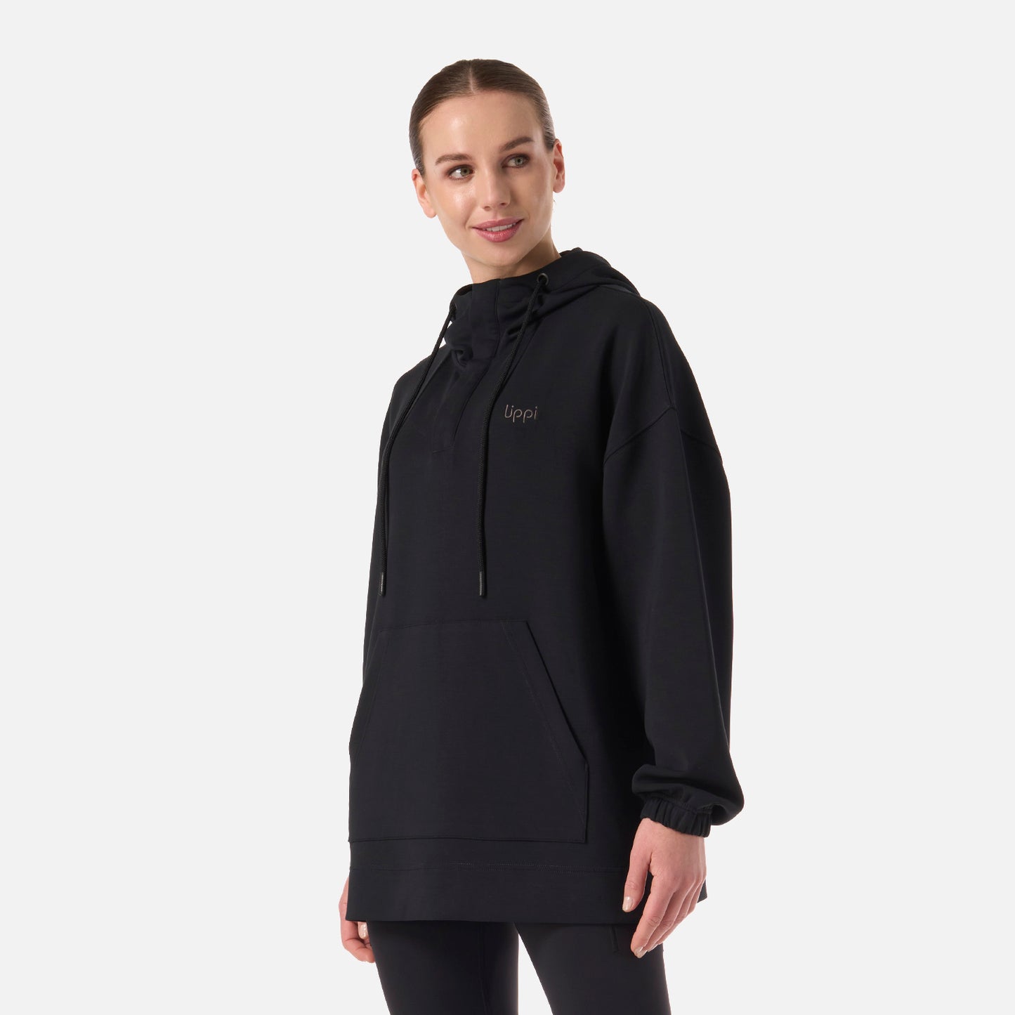 Polerón Mujer CityScape Hoody Sweatshirt Negro Lippi