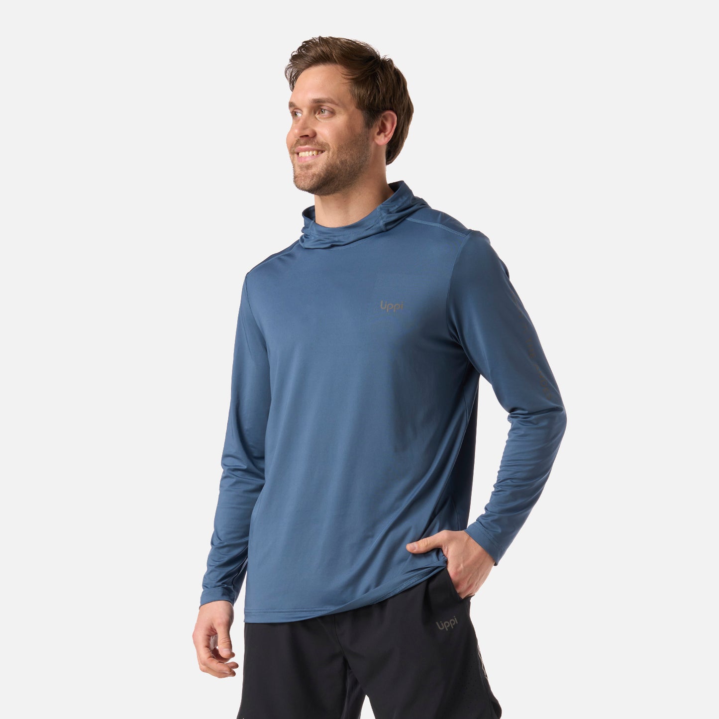 Polera Hombre Sun Protection T-Shirt Azul Oscuro Lippi