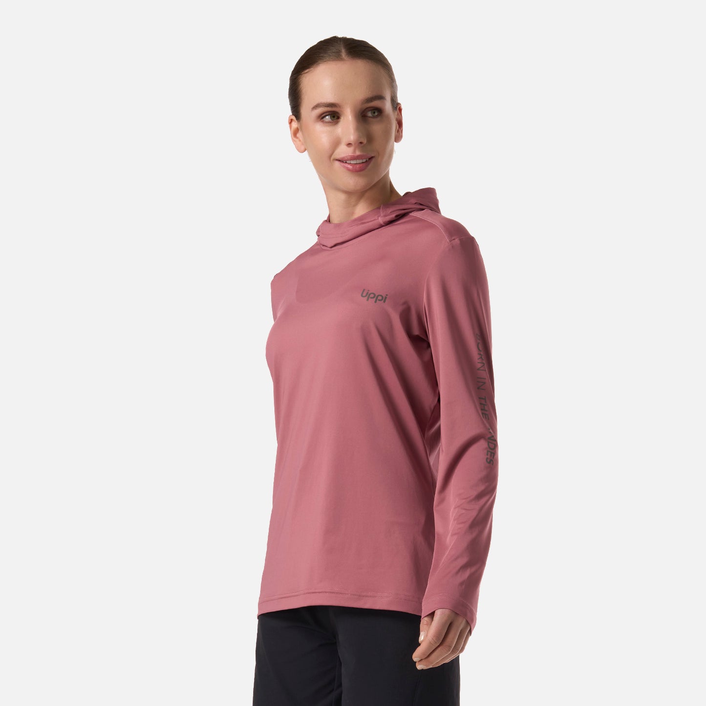 Polera Mujer Sun Protection T-Shirt Rosa Oscuro Lippi