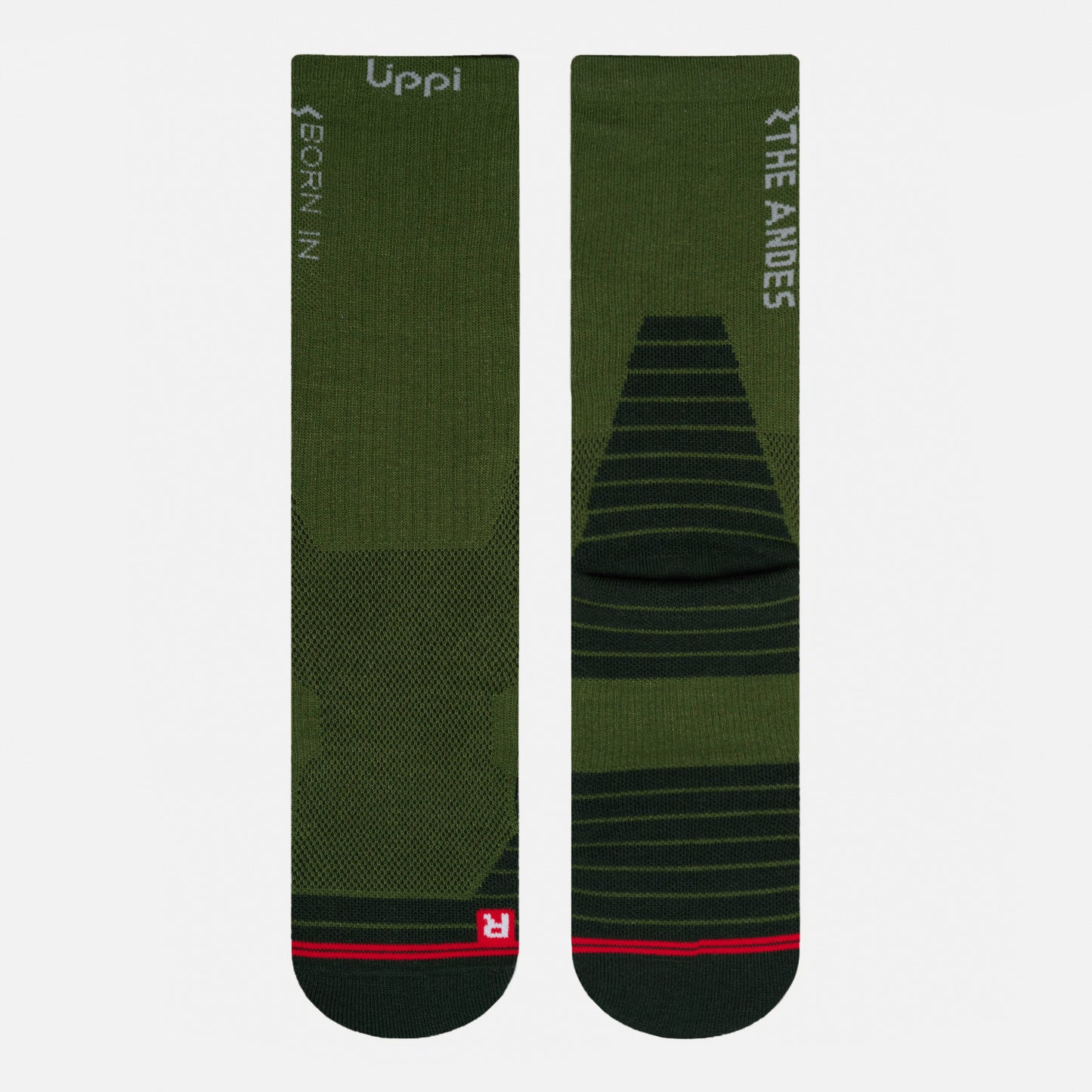 Calcetines Hombre Duo Trekking Light Pack Negro Verde Lippi