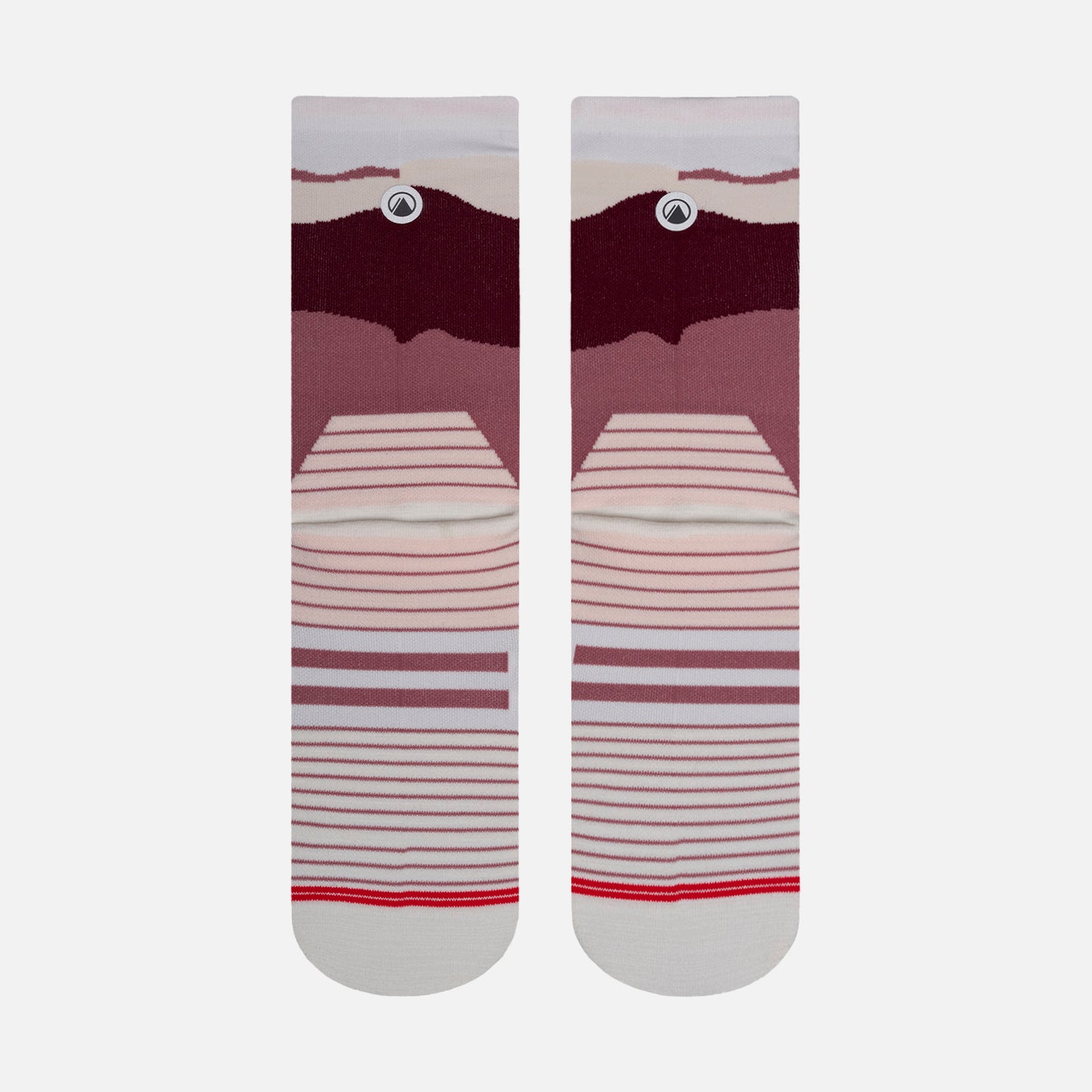 Calcetín Mujer Andes Run Socks Mid Rosa Oscuro Lippi