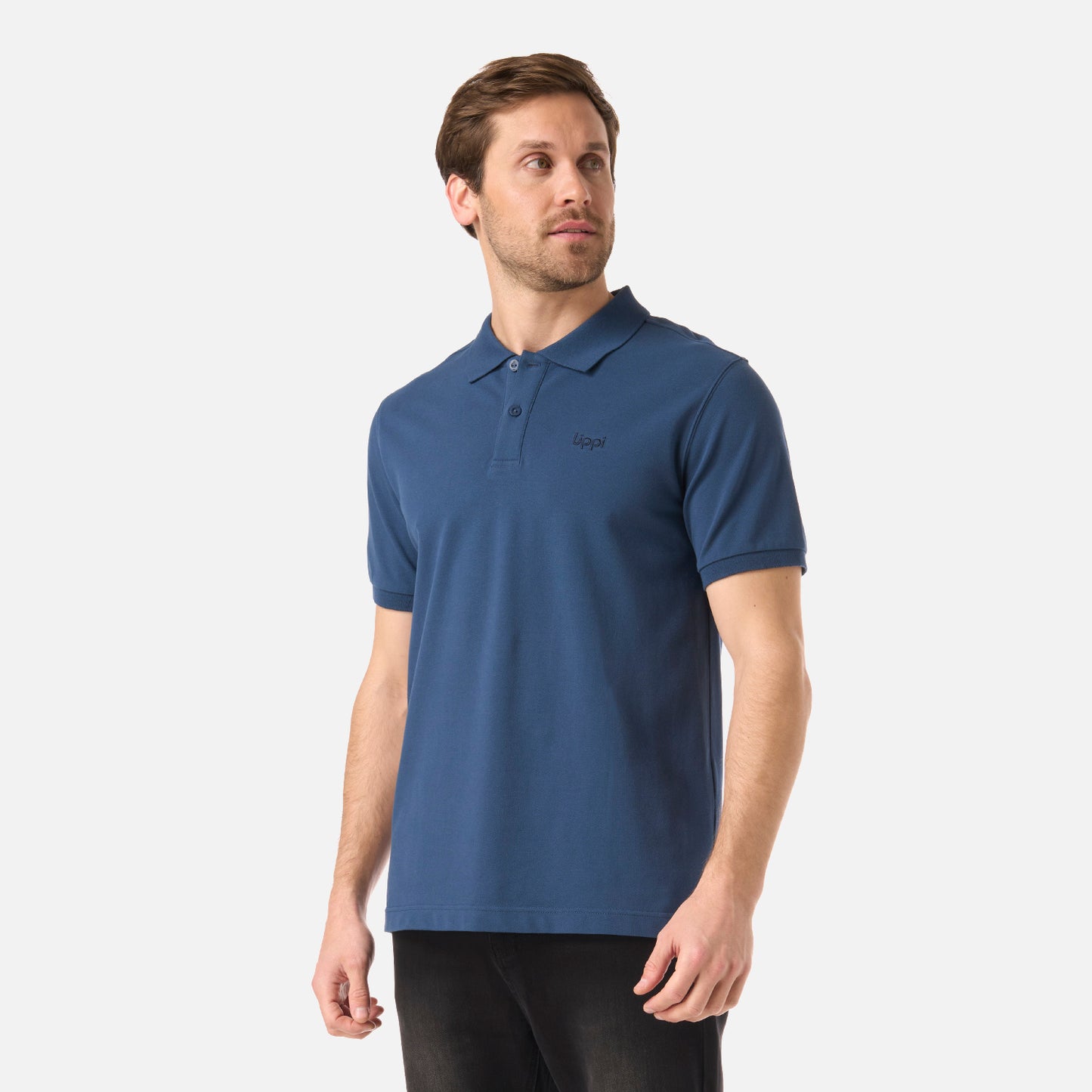 Polera Hombre First Class Elastic Polo Azul Oscuro Lippi