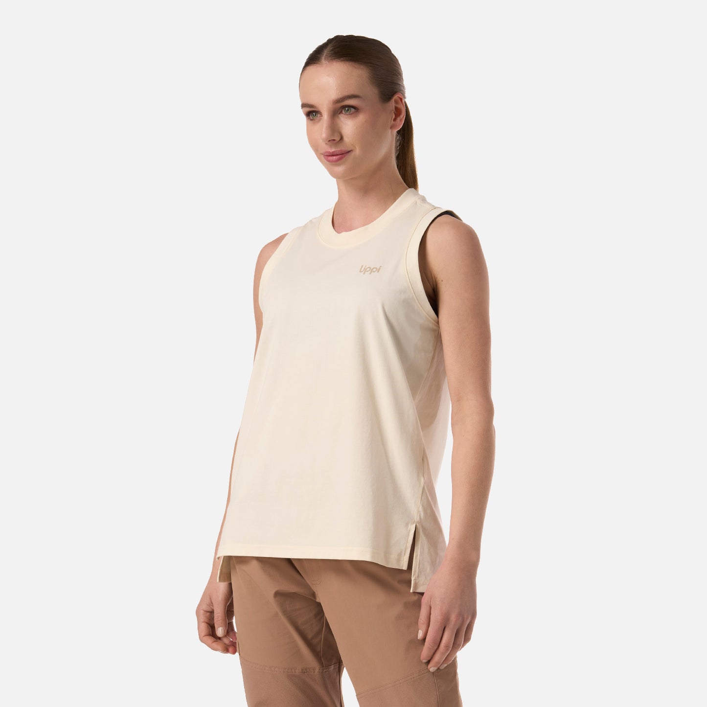 Polera Mujer Boulder T-Shirt Crema Lippi