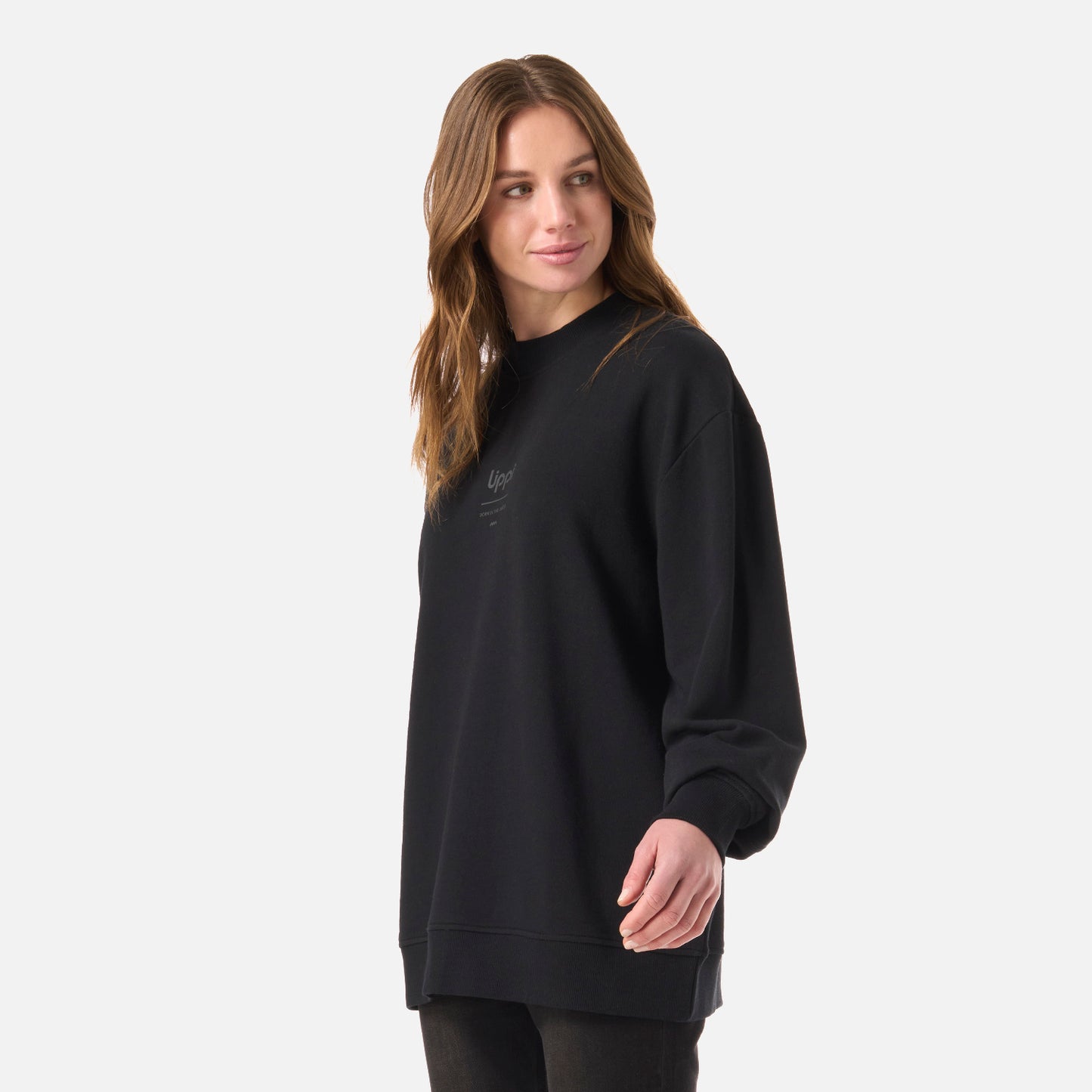 Polerón Mujer Ulmo Mid Point Crewneck Sweatshirt Negro Lippi