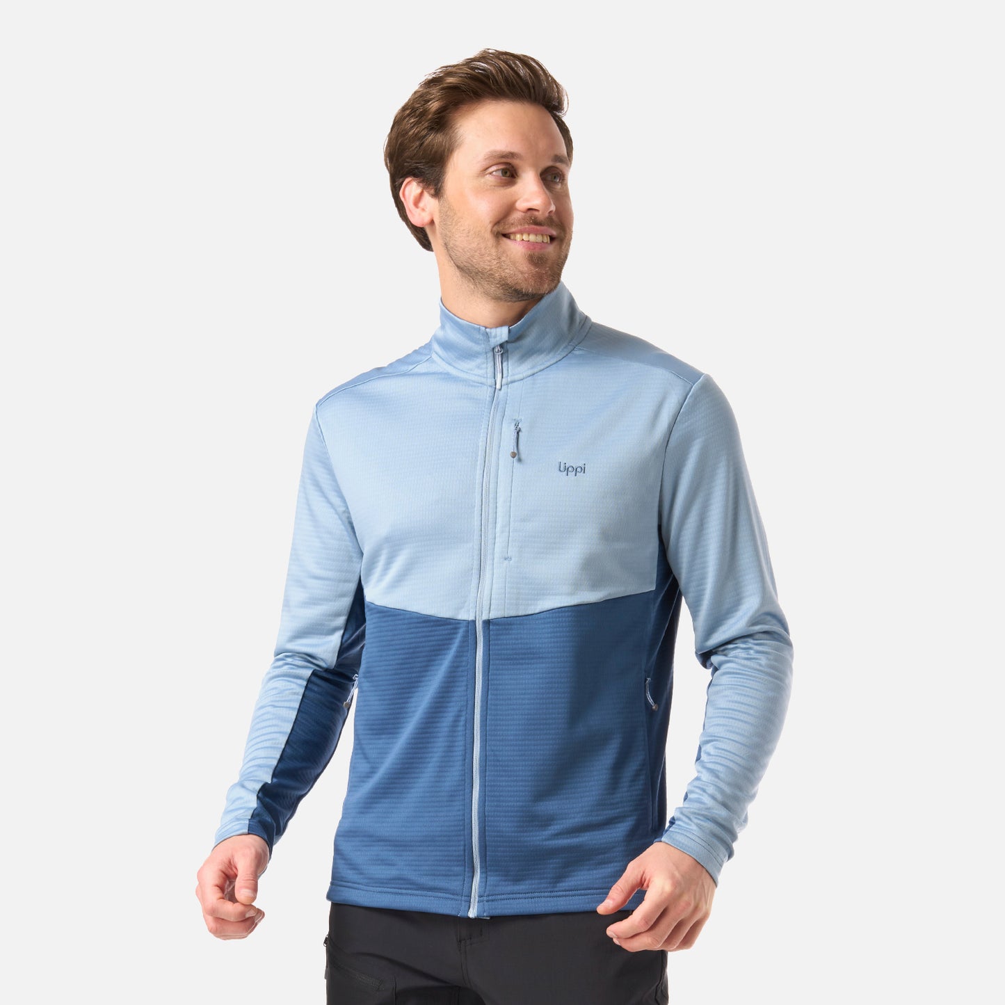 Polerón Hombre Numan Nano-F Sweatshirt Azul Piedra Lippi