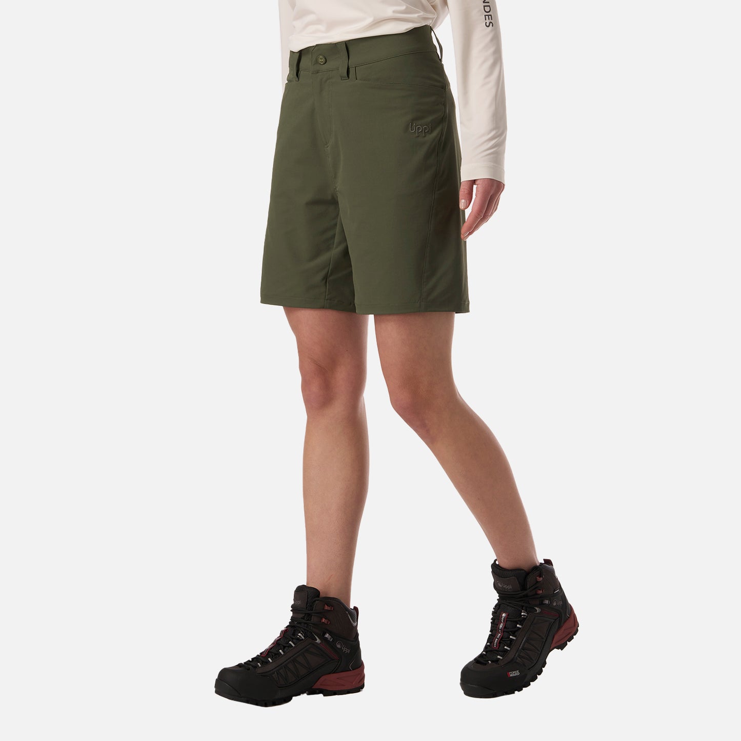 Short Mujer Puretrek Q-Dry Shorts Verde Musgo Lippi