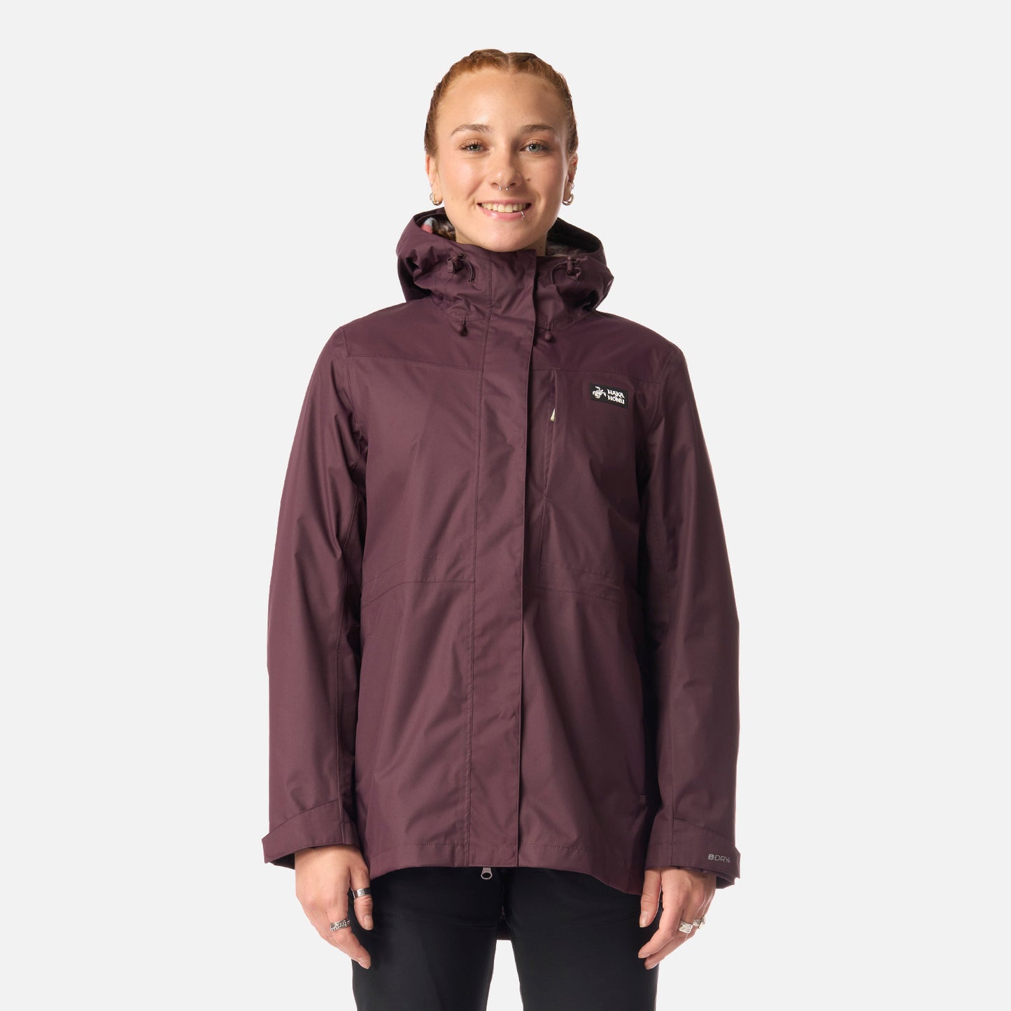Chaqueta Mujer Corteza Burdeo Haka Honu