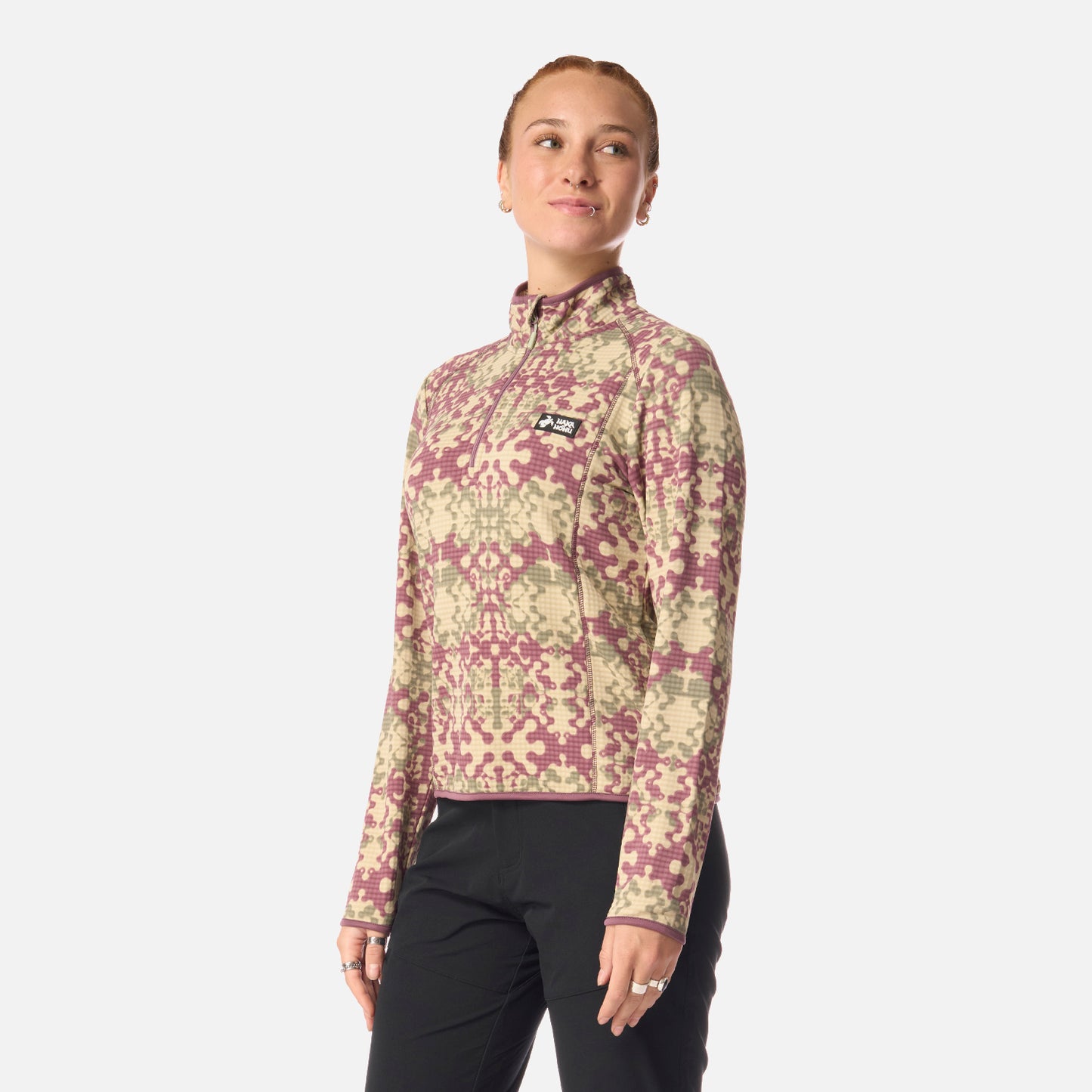 Polerón Mujer Taina Print Lila Haka Honu