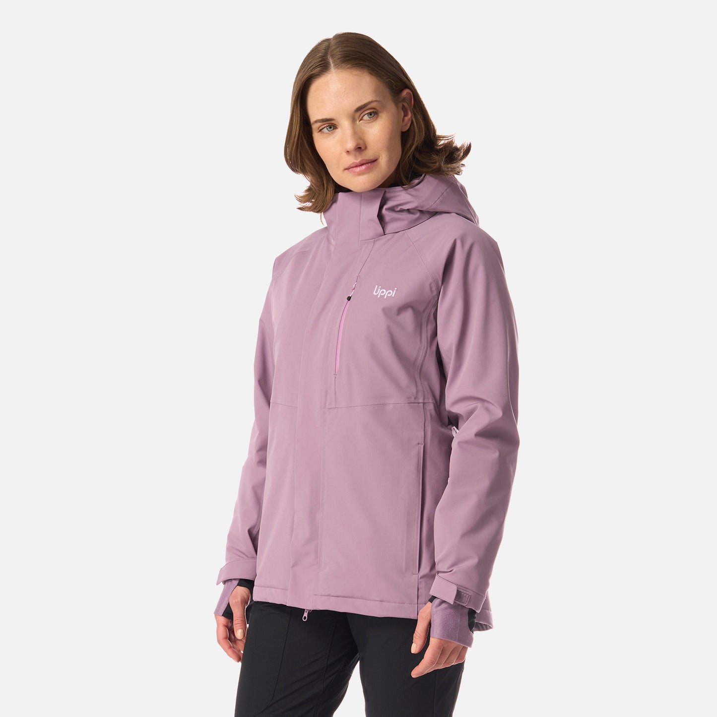 Chaqueta Mujer Andes B-Dry Hoody Jacket Purpura Claro Lippi