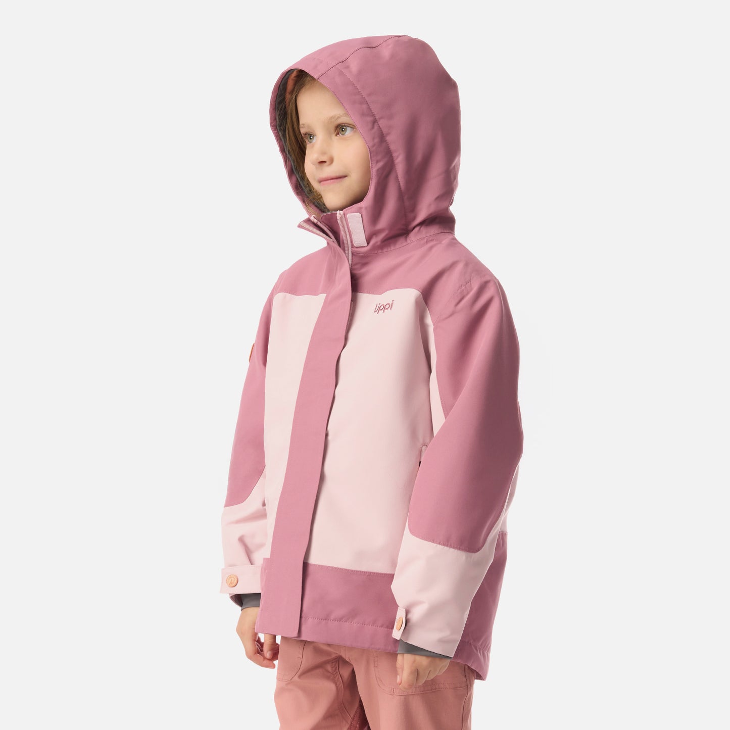 Chaqueta Niña Andes B-Dry Hoody Jacket Rosa Claro Lippi