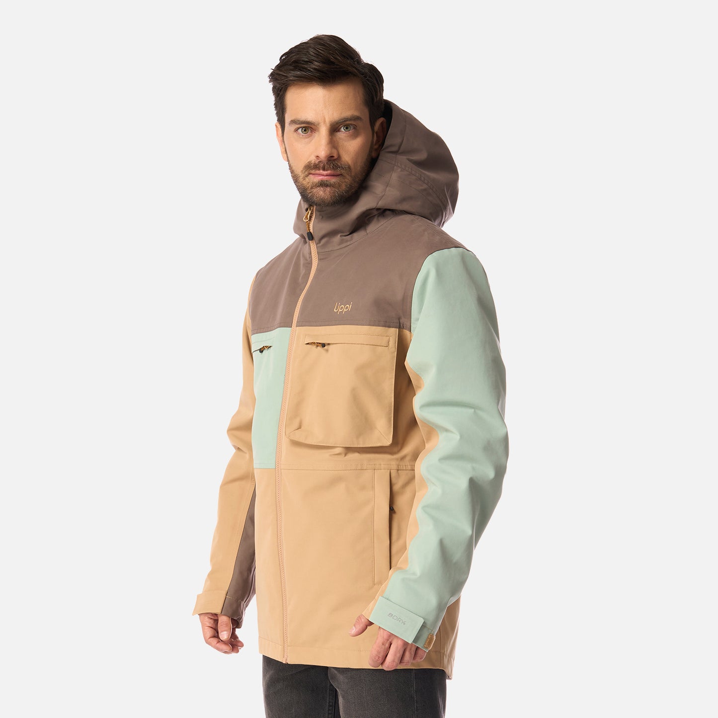 Chaqueta Hombre Citizen Warm B-Dry Hoody Jacket Camel Lippi