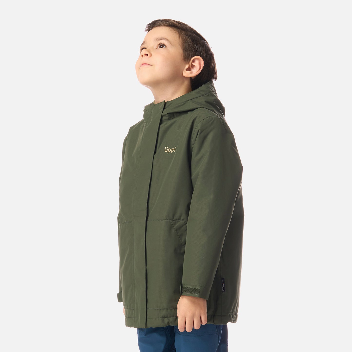 Chaqueta Niño Cold Place B-Dry Hoody Jacket Verde Militar Lippi
