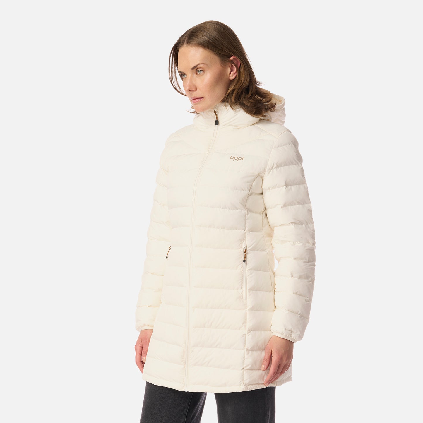 Chaqueta Mujer Snowmass Long Steam-pro Hoody Jacket Crema Lippi