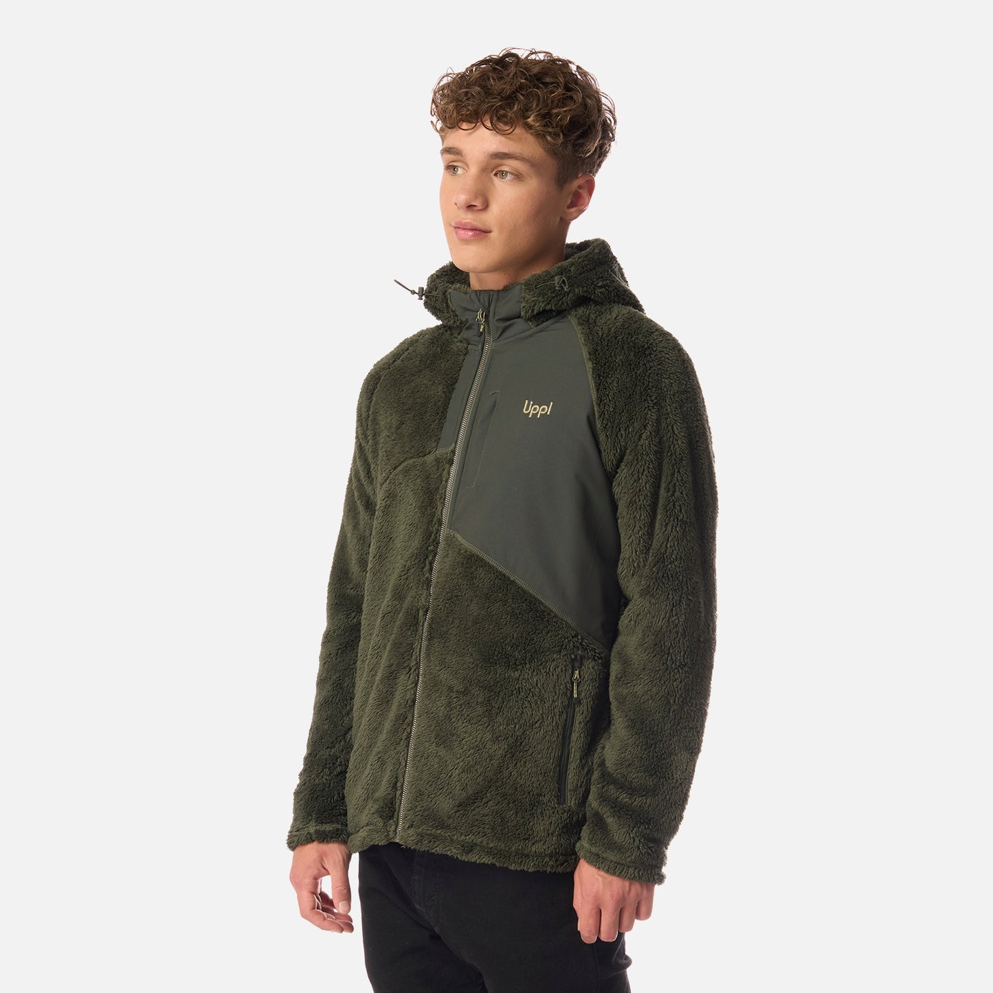 Polar Teen Boy Bear Shaggy-Pro Hoody Jacket Verde Militar Lippi