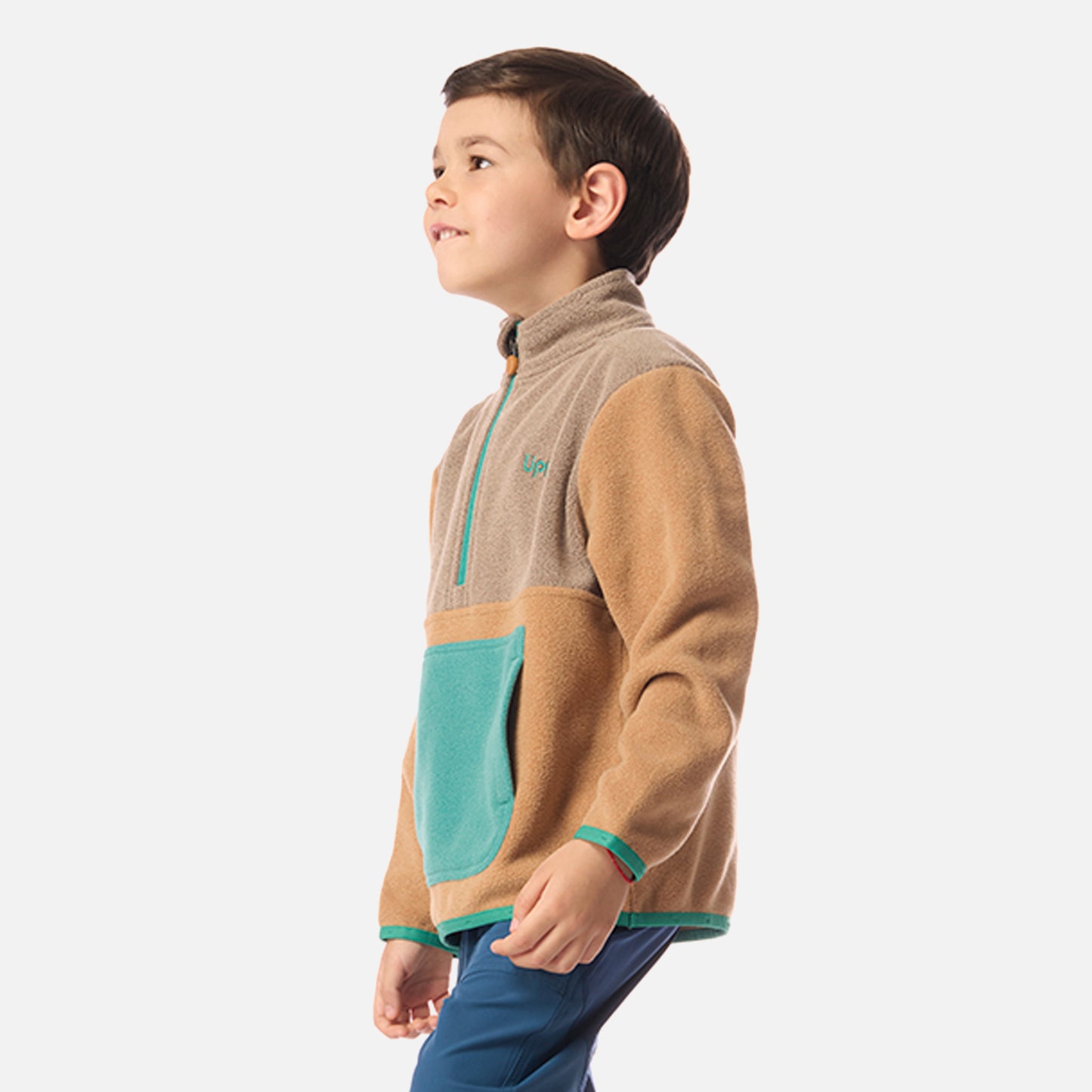 Polar Niño Forest 1/4 Zip Sweatshirt Cafe Claro Lippi