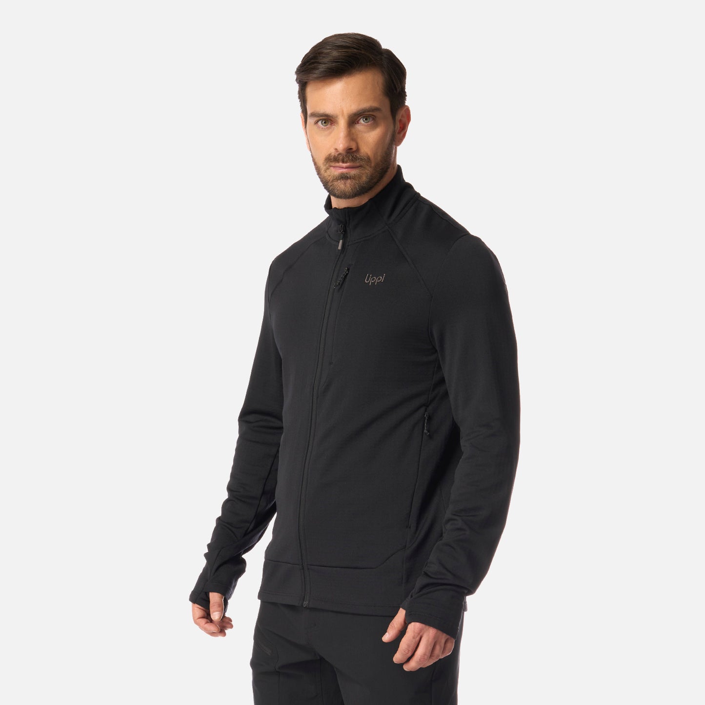 Polerón Hombre Viedma 1000 Nano-F Full Zip Negro Lippi