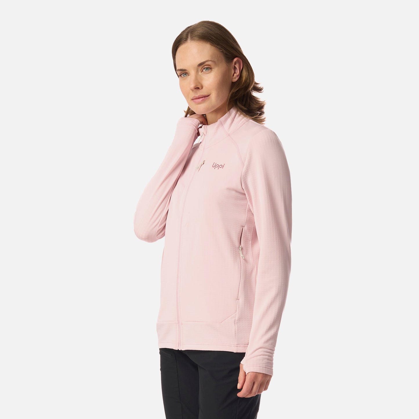 Polerón Mujer Viedma 1000 Nano-F Full Zip Rosa Claro Lippi