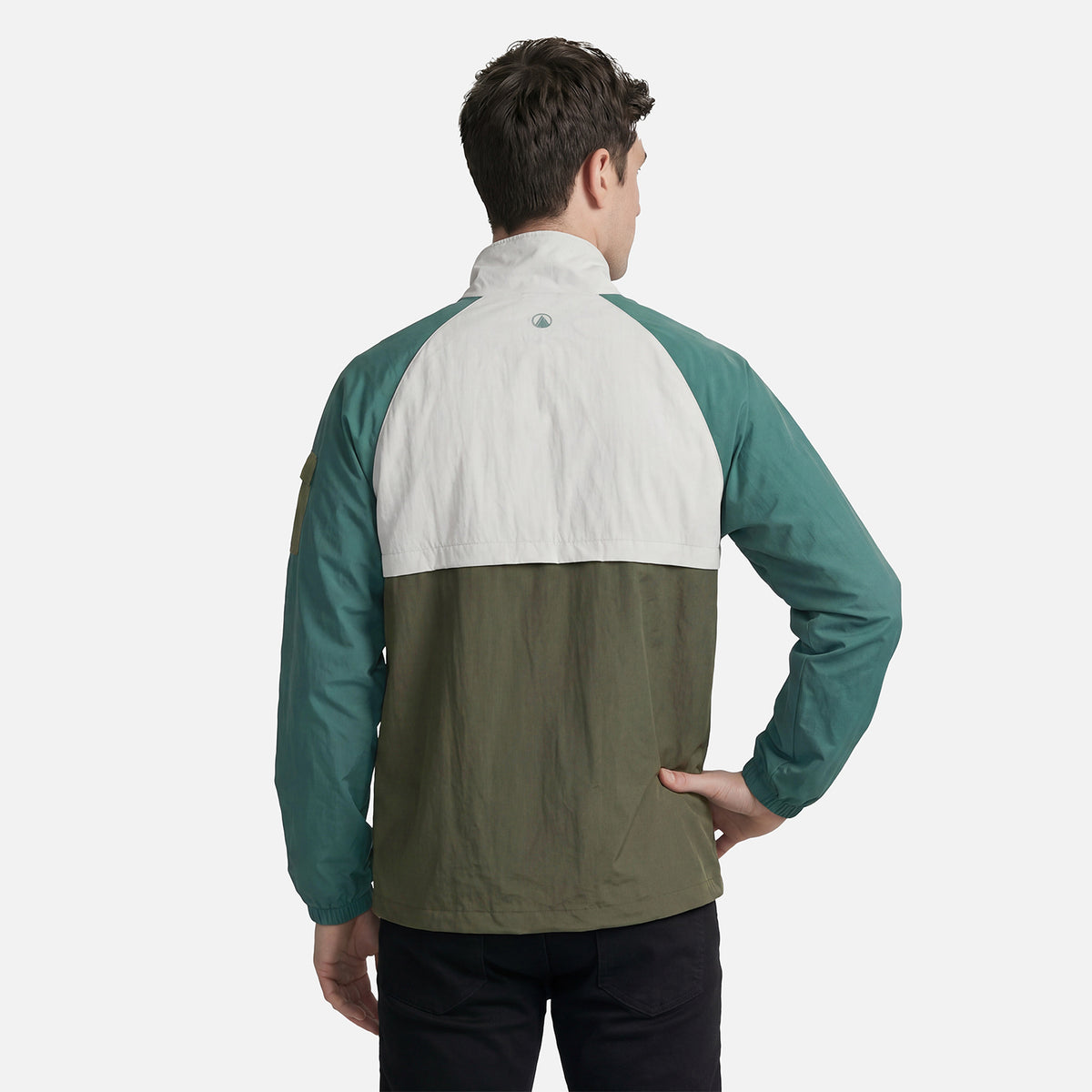 Chaqueta Hombre WindCity WindBreaker 1/4 Zip Jacket Verde Militar Lippi