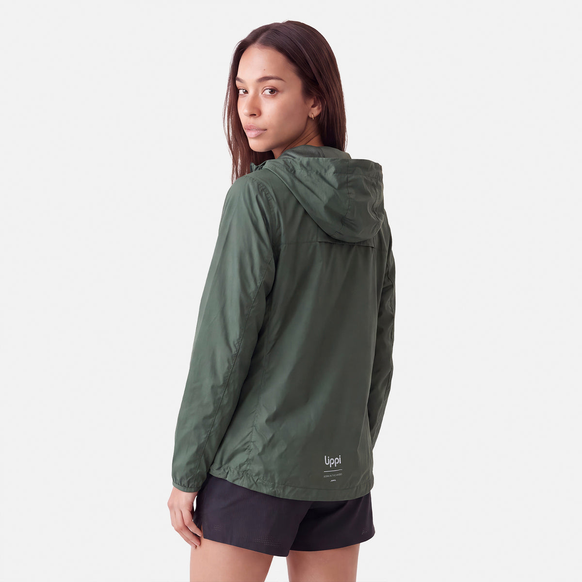 Chaqueta Mujer Nightfall SL Windbreaker Hoody Jacket Verde Militar Lippi