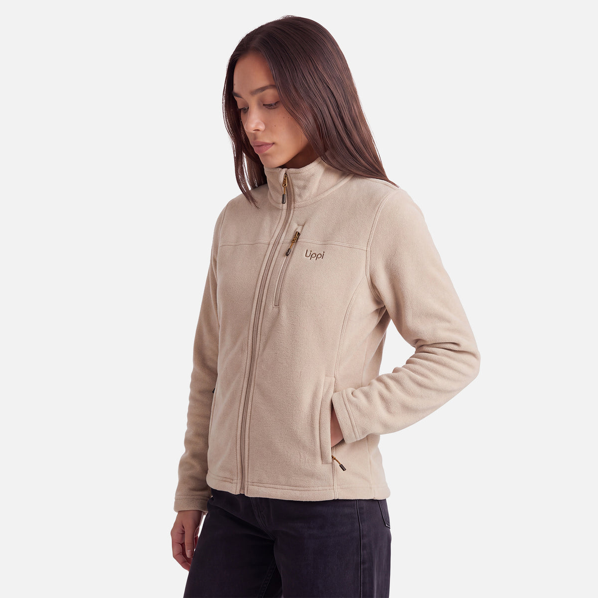 Polar Mujer Elemental Therm-Pro Full Zip Taupe Lippi