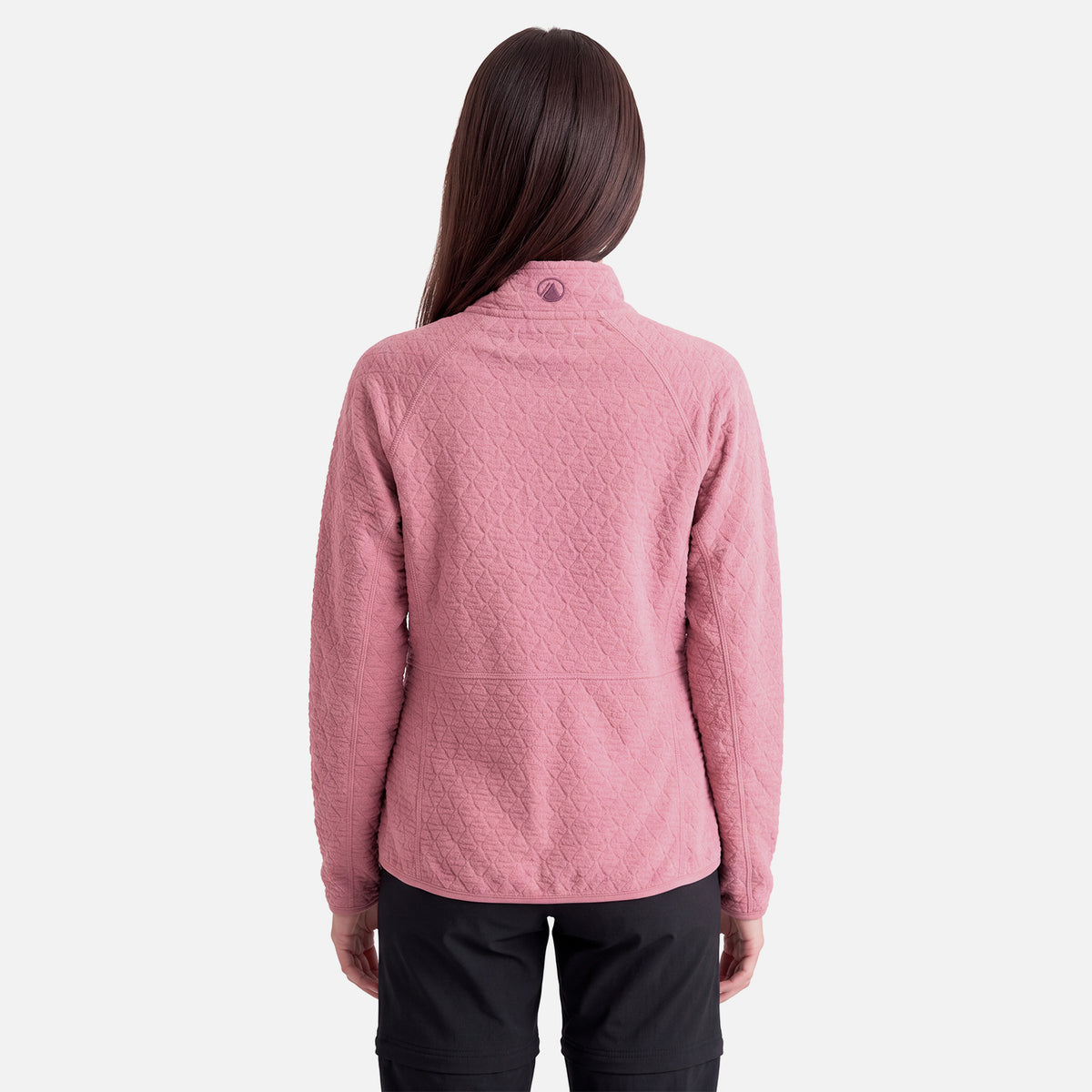 Polerón Mujer Jacaranda Nano-F 1/4 Zip Rosa Oscuro Lippi