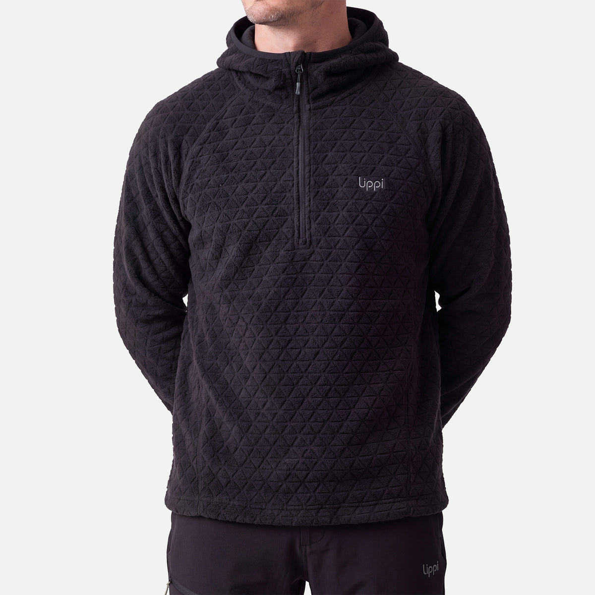Polerón Hombre Jacaranda Nano-F 1/4 Zip Hoody Negro Lippi