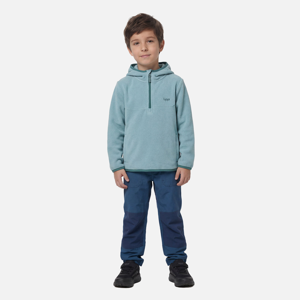 Polar Niño E-One Therm-Pro 1/4 Zip Hoody Turquesa Claro Lippi