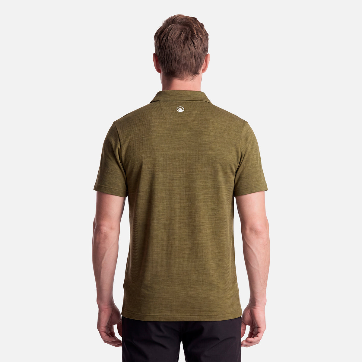 Polera Hombre B-Classic Seamless Polo Verde Oliva Lippi