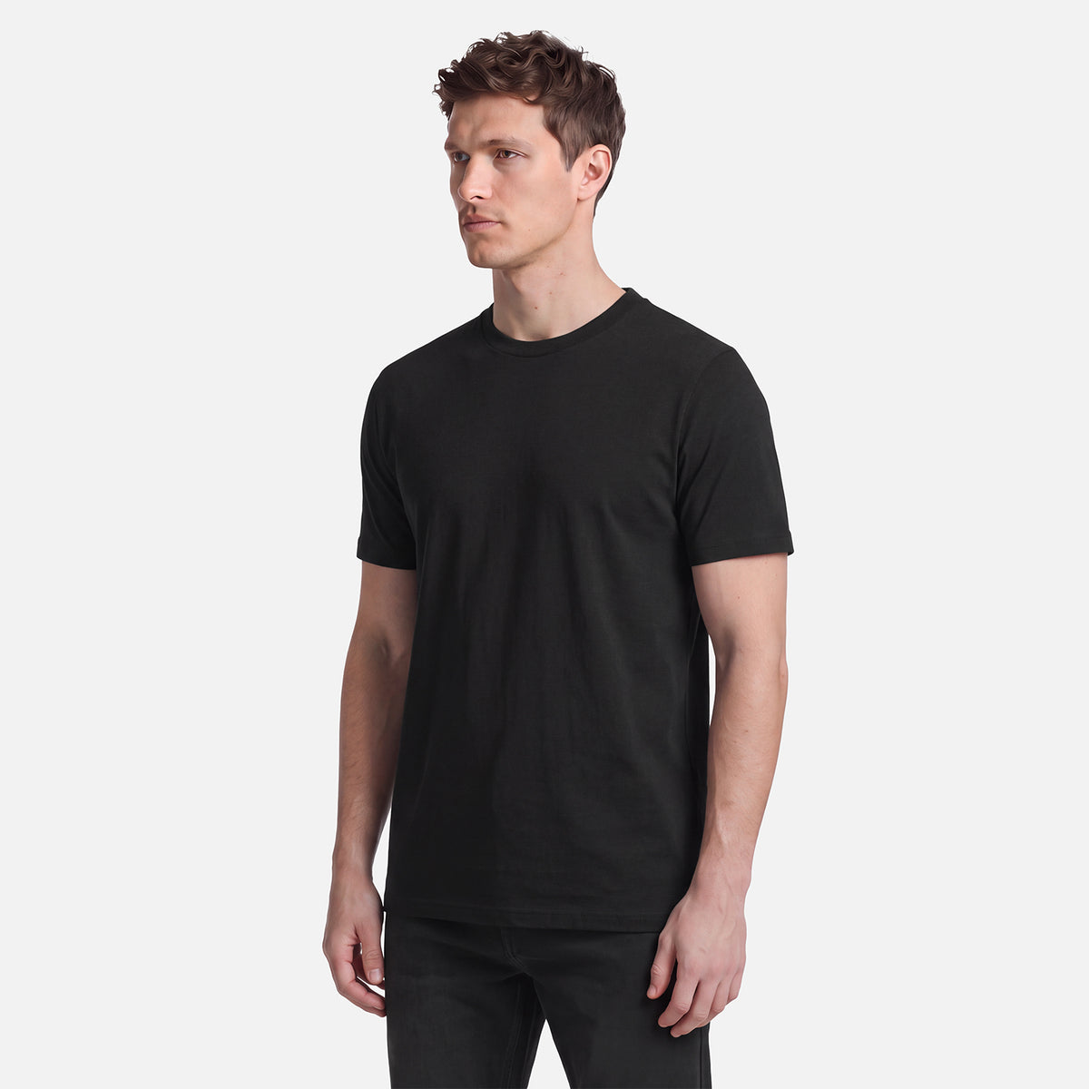 Polera Hombre Supima T-Shirt Negro Lippi