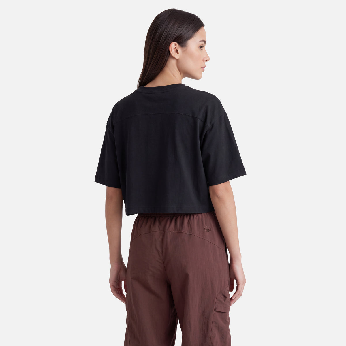 Polera Mujer Endura Crop T-Shirt Negro  Lippi