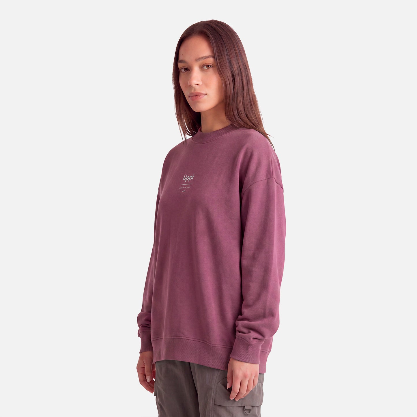 Polerón Mujer Ulmo Crewneck Sweatshirt Vino Lippi