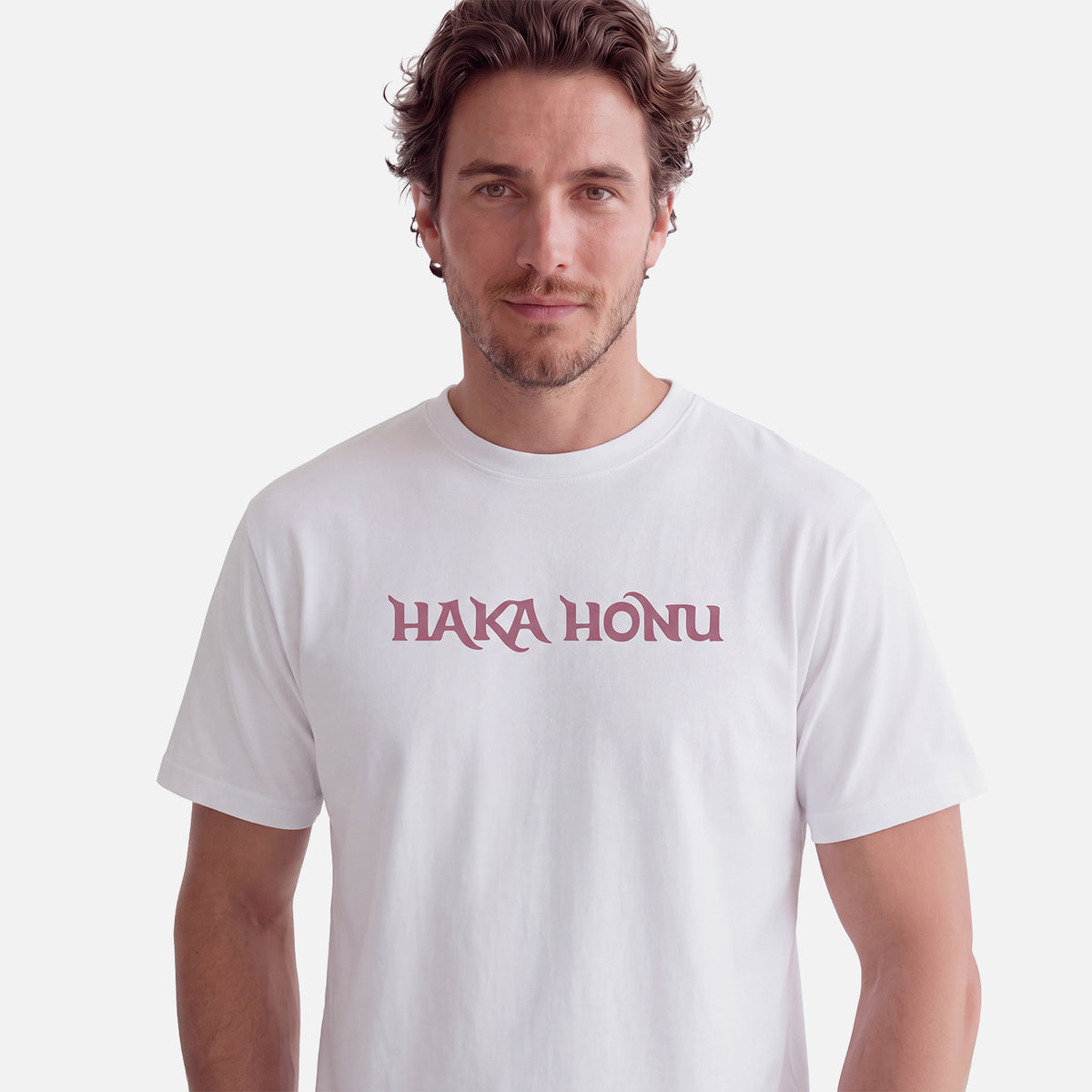 Polera Hombre Logo Blanco Haka Honu