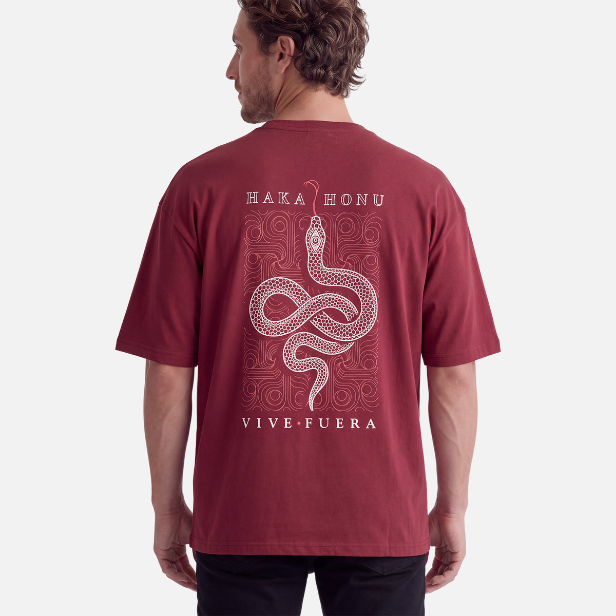 Polera Hombre Parcel Burdeo Haka Honu