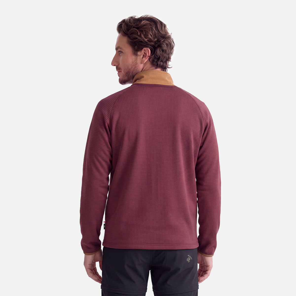 Polerón Hombre Taina Full Zip Burdeo Haka Honu