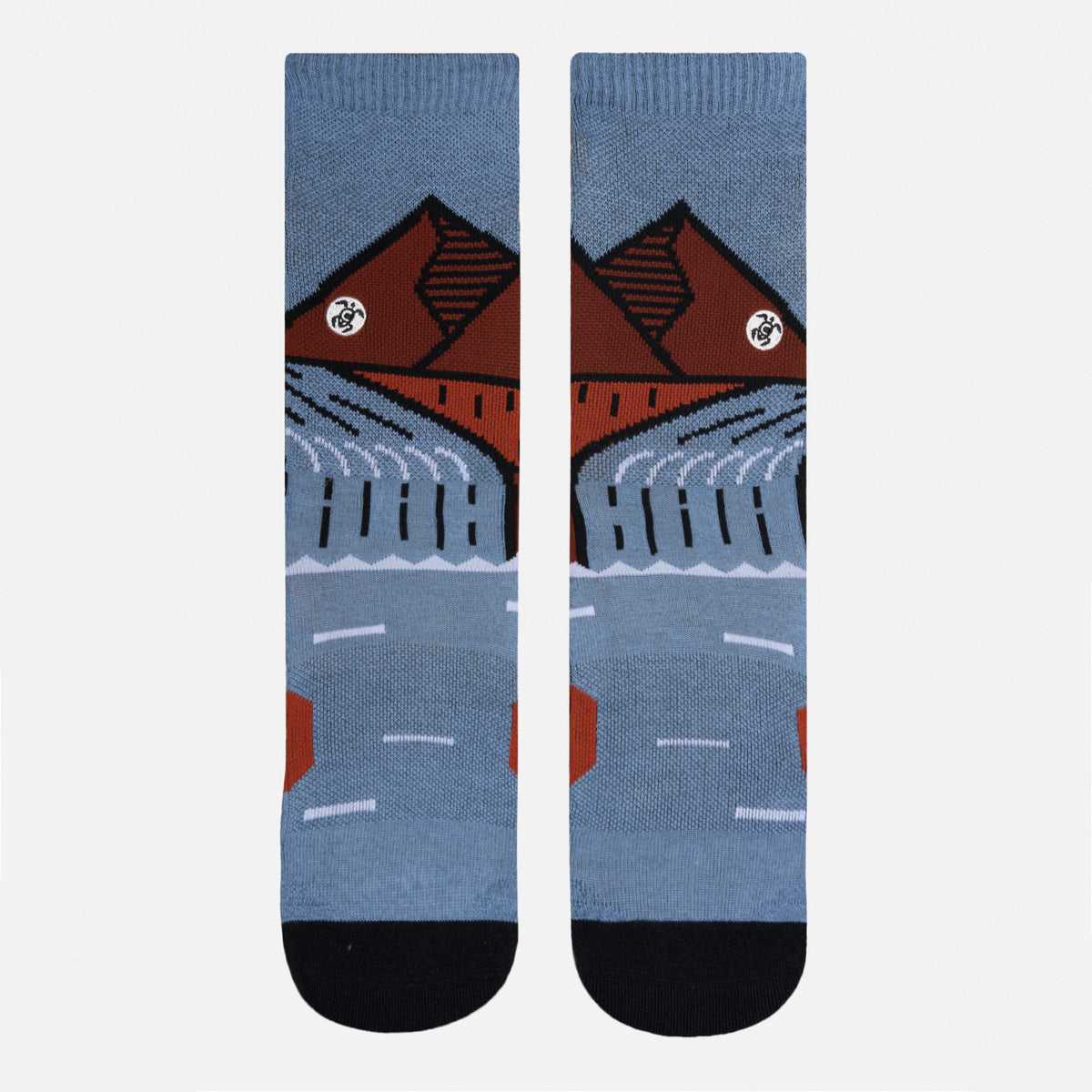 Calcetines Hombre Sendero Mid Azul Oscuro Haka Honu